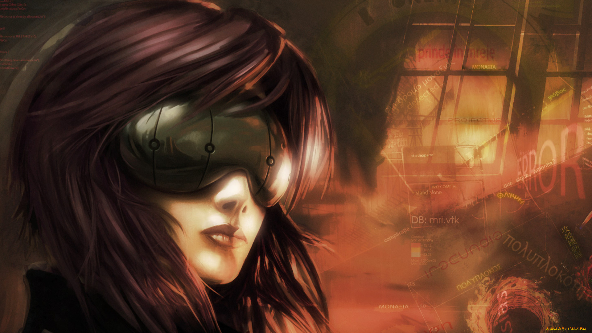 аниме, ghost, in, the, shell, девушка, мотоко, кусанаги