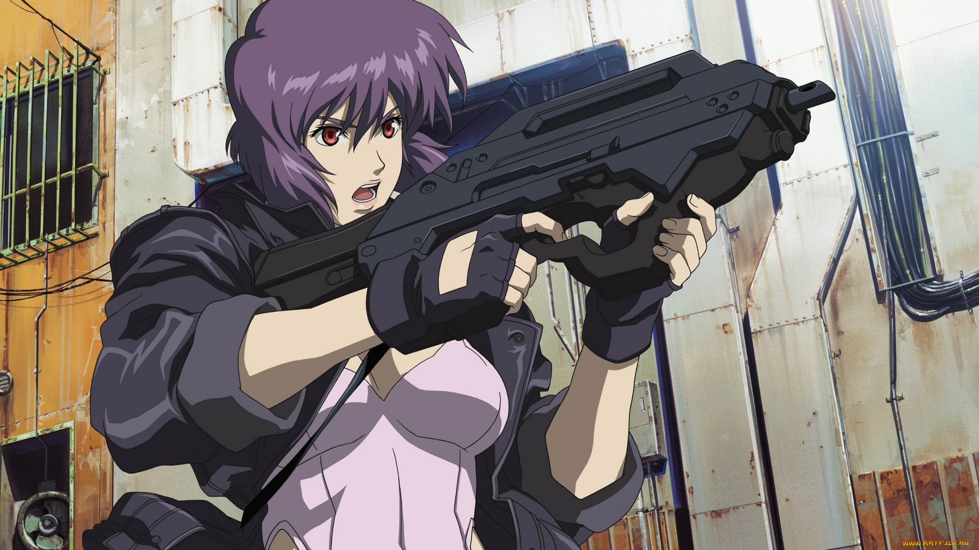 аниме, ghost, in, the, shell, мотоко, кусанаги, девушка