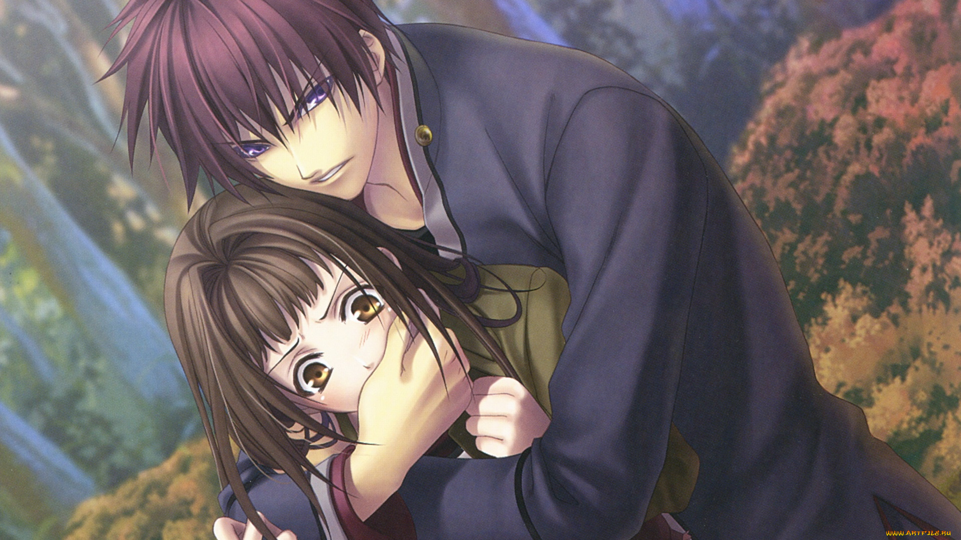 аниме, hiiro, no, kakera, парень, девушка