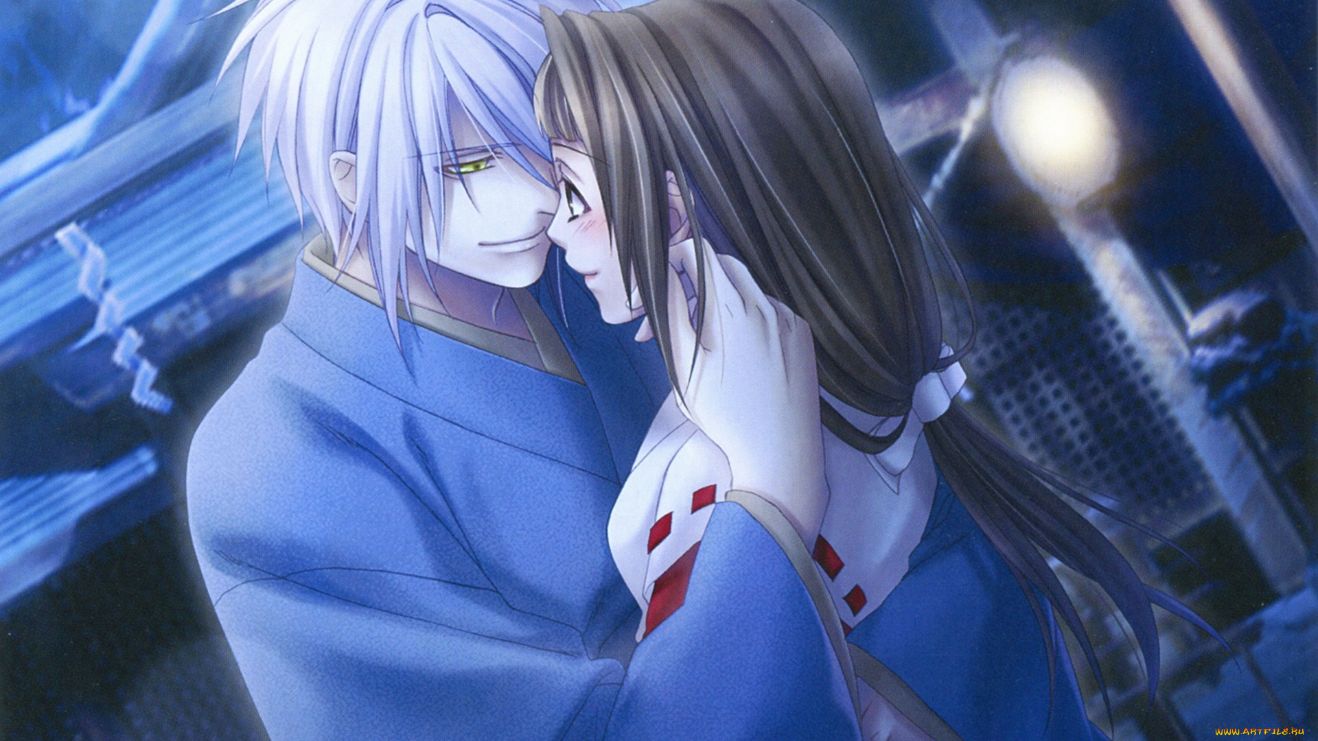 аниме, hiiro, no, kakera, романтика, объятия