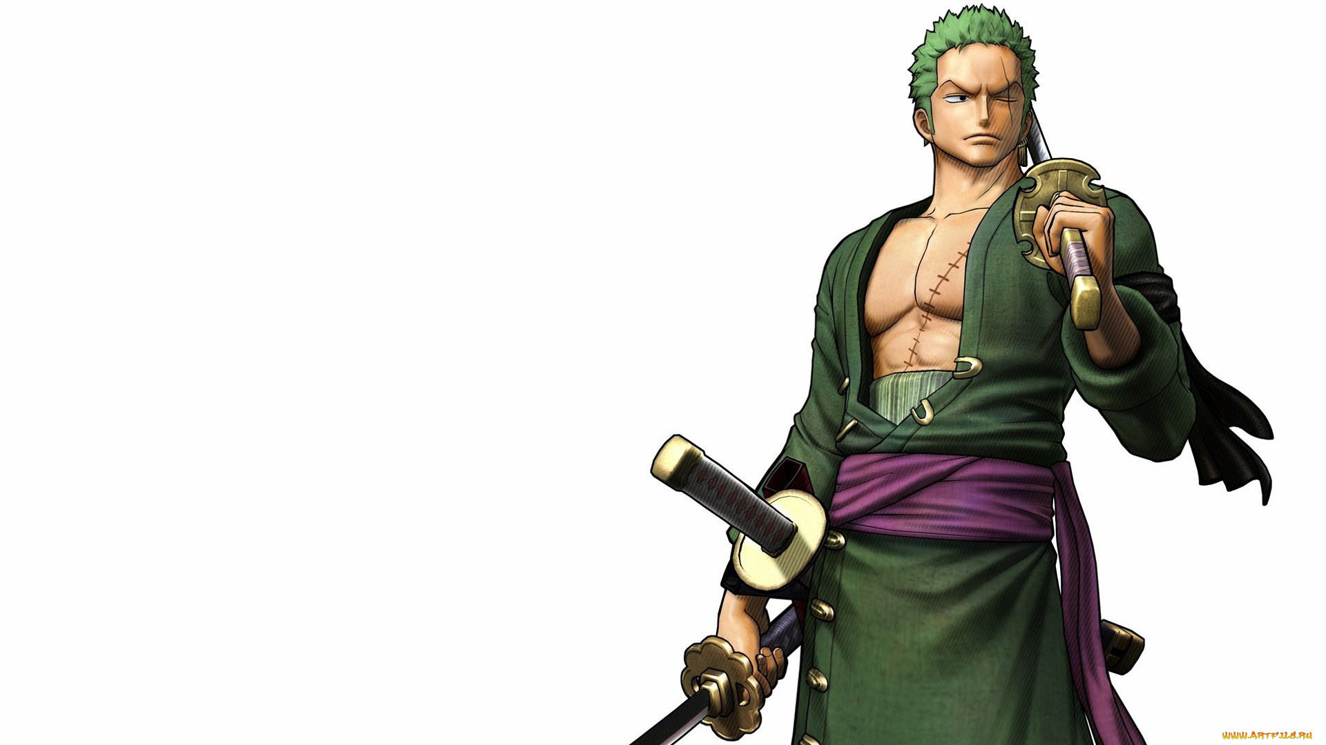аниме, one, piece, roronoa, zoro