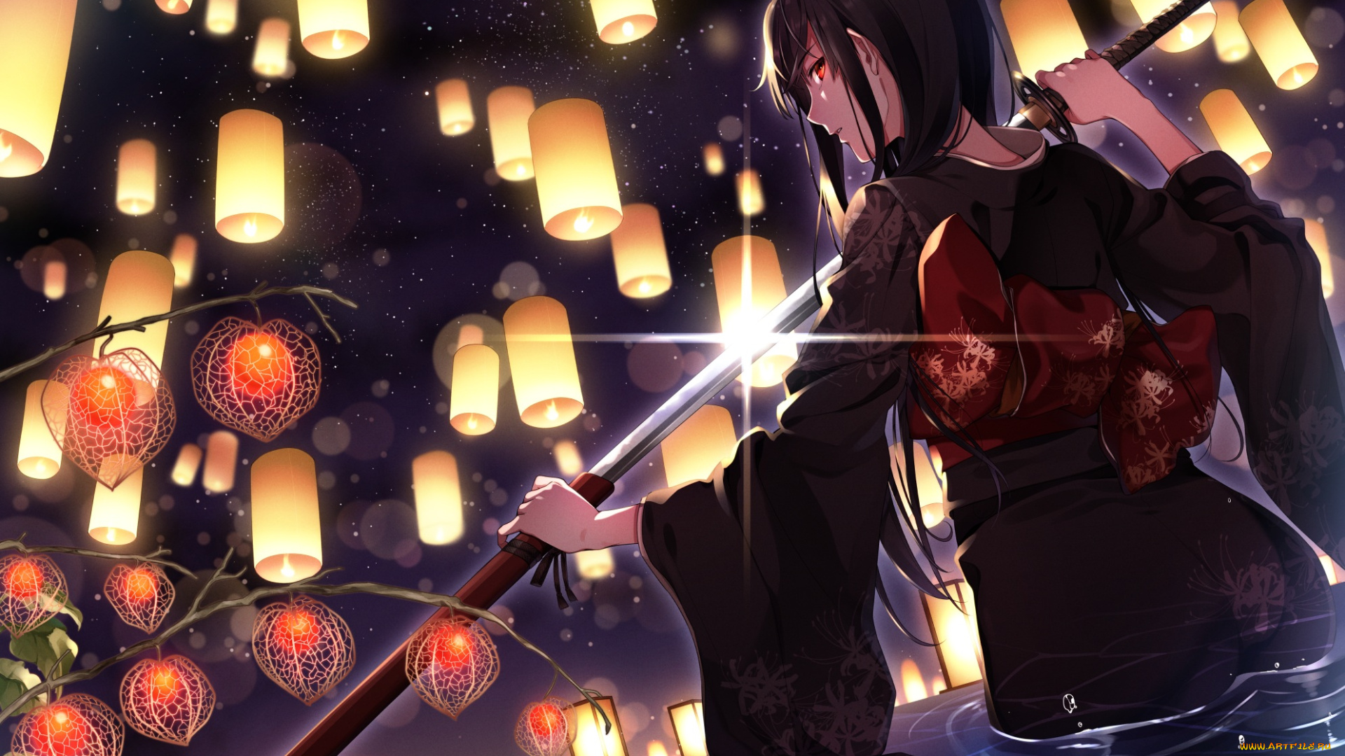 аниме, оружие, , техника, , технологии, девушка