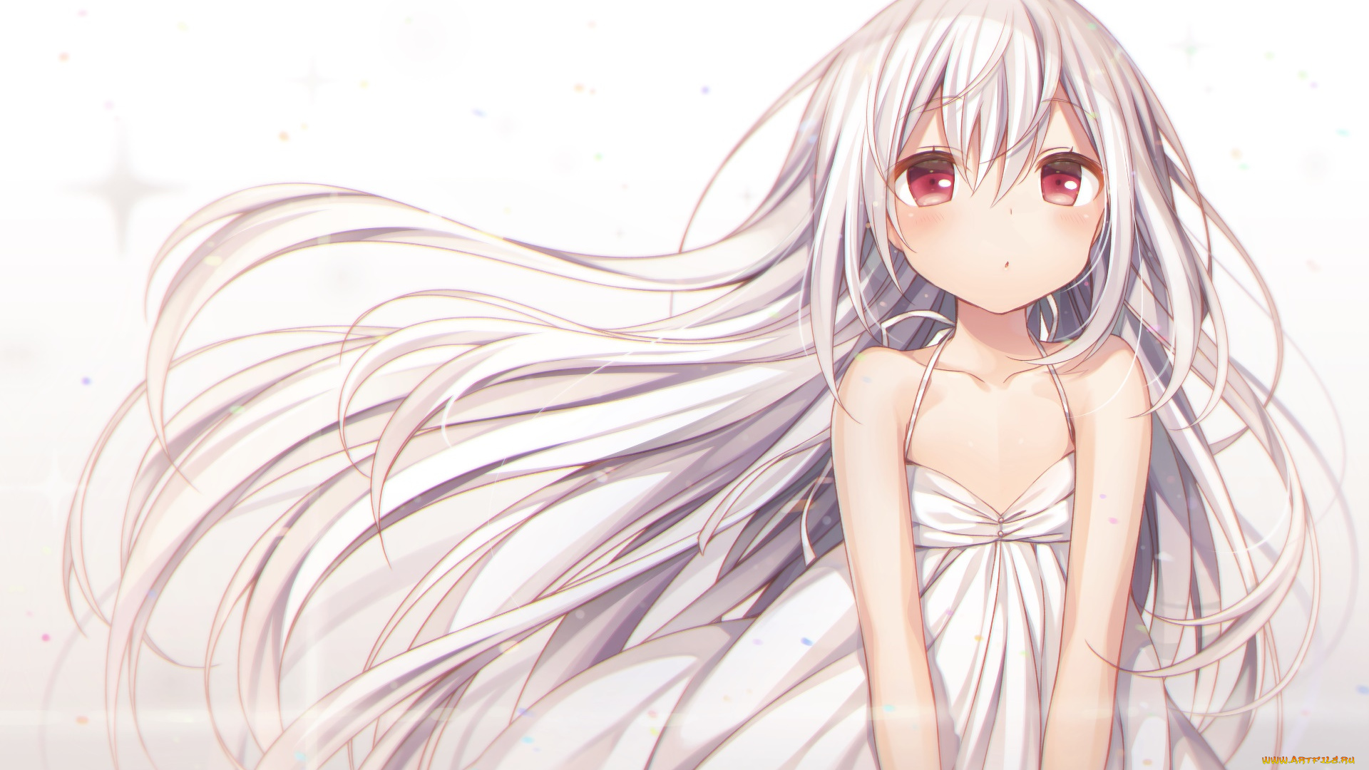 аниме, unknown, , другое, фон, взгляд, девушка