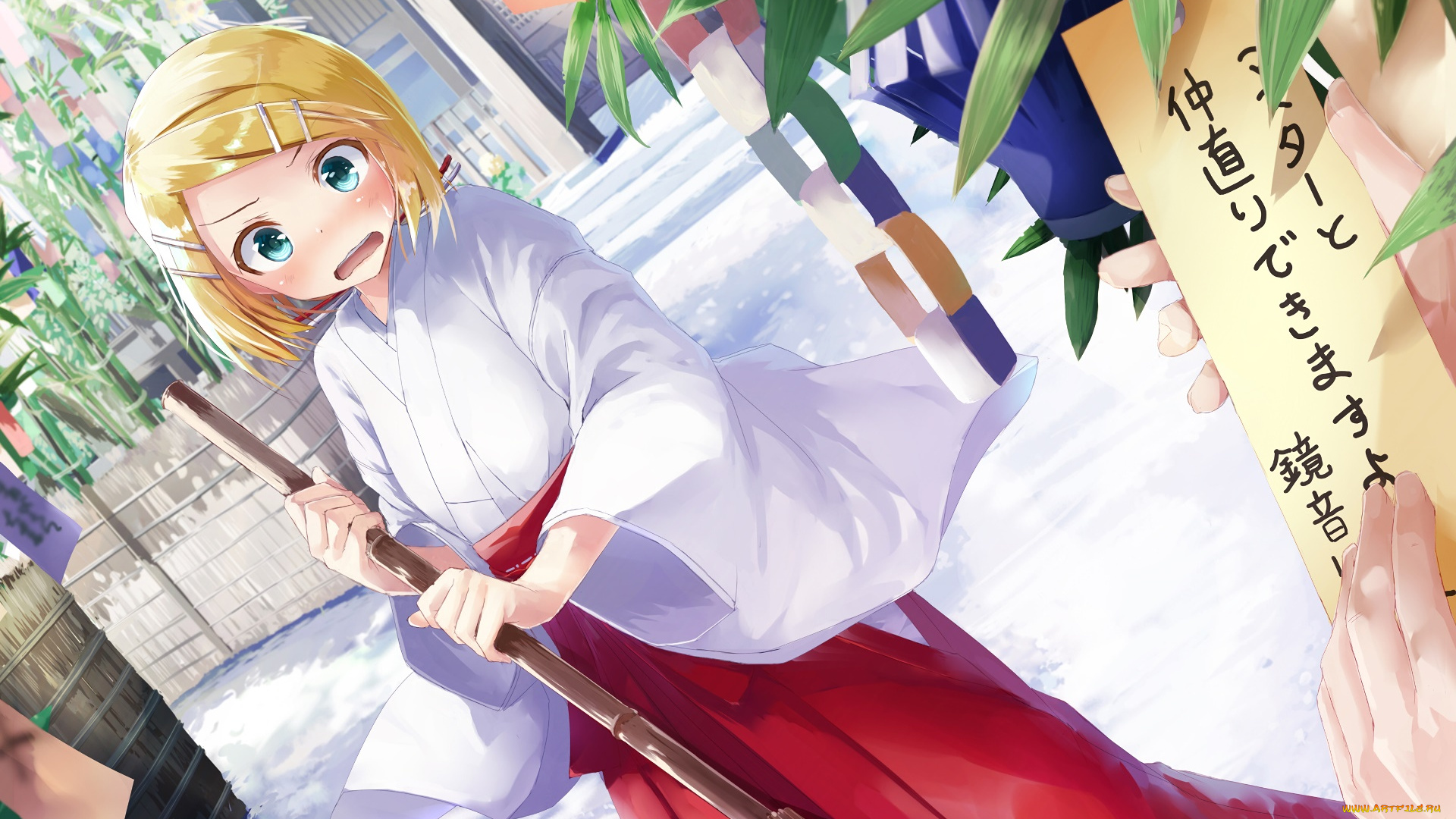 аниме, vocaloid, девушка, взгляд, фон