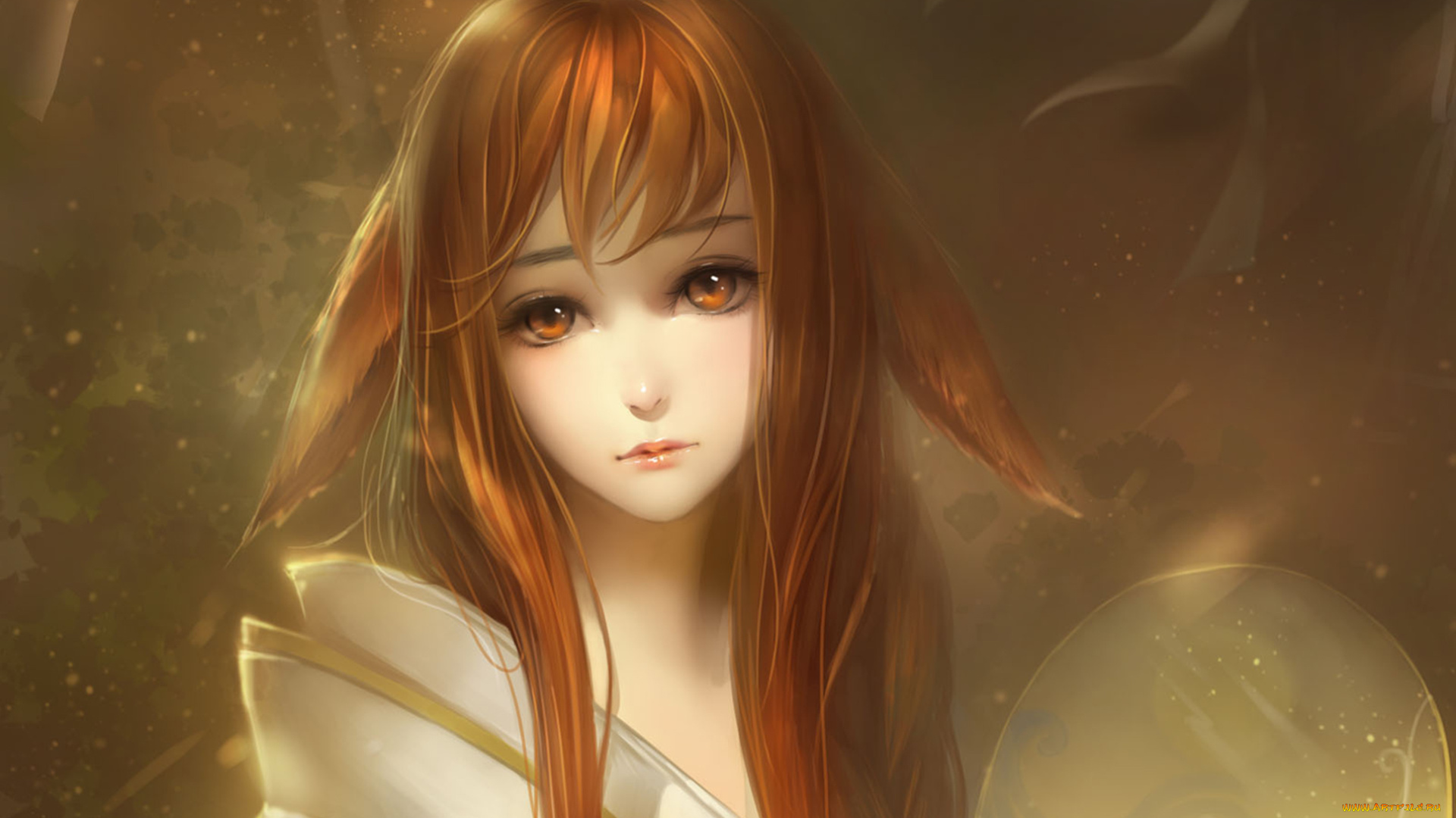 аниме, животные, , существа, девушка