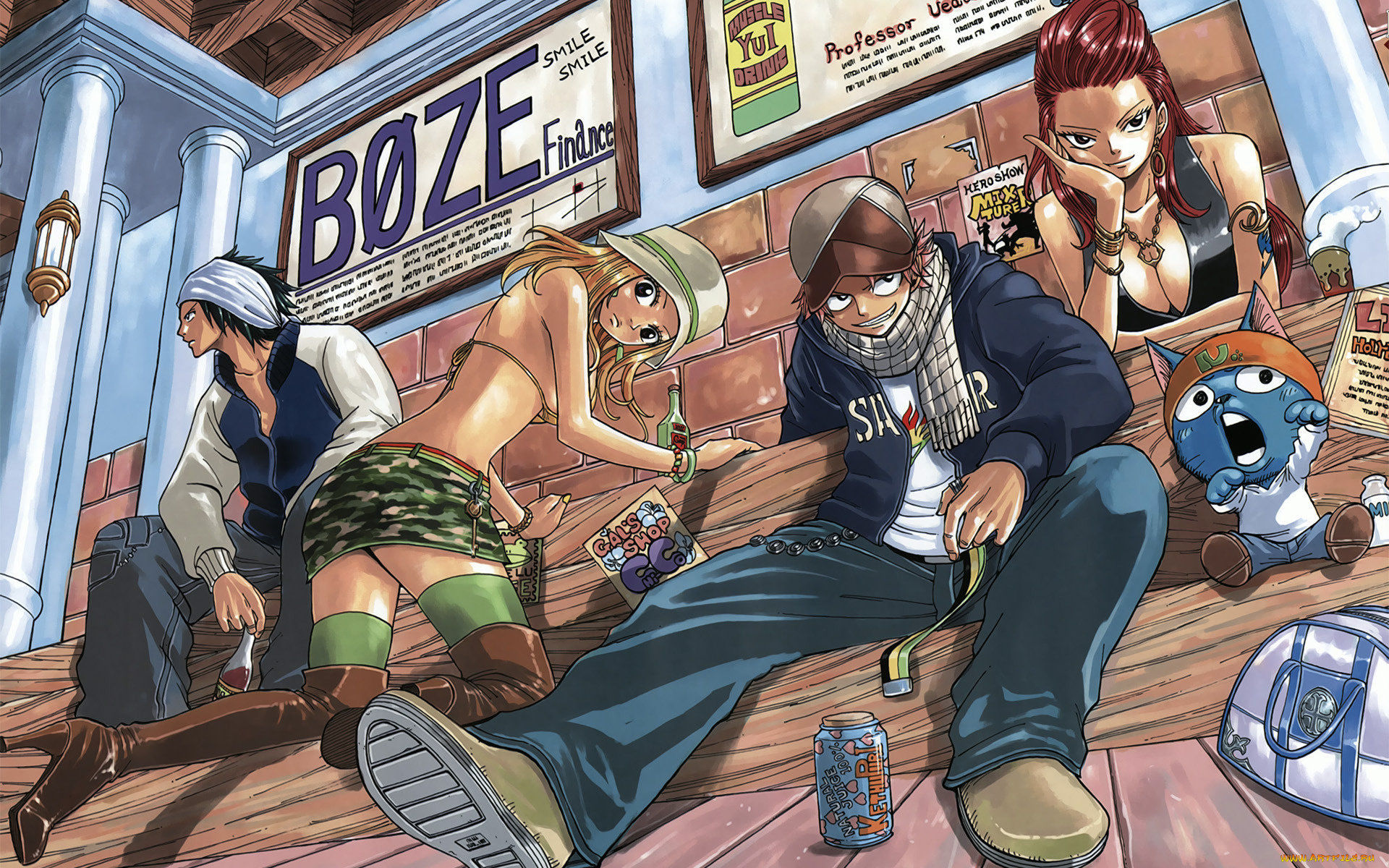 аниме, fairy, tail, хвост, феи