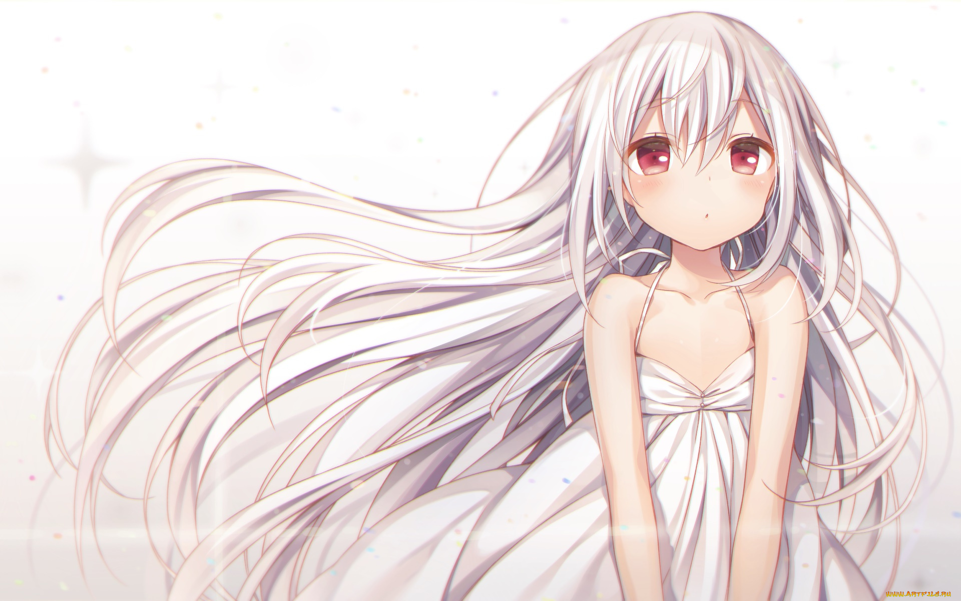 аниме, unknown, , другое, фон, взгляд, девушка