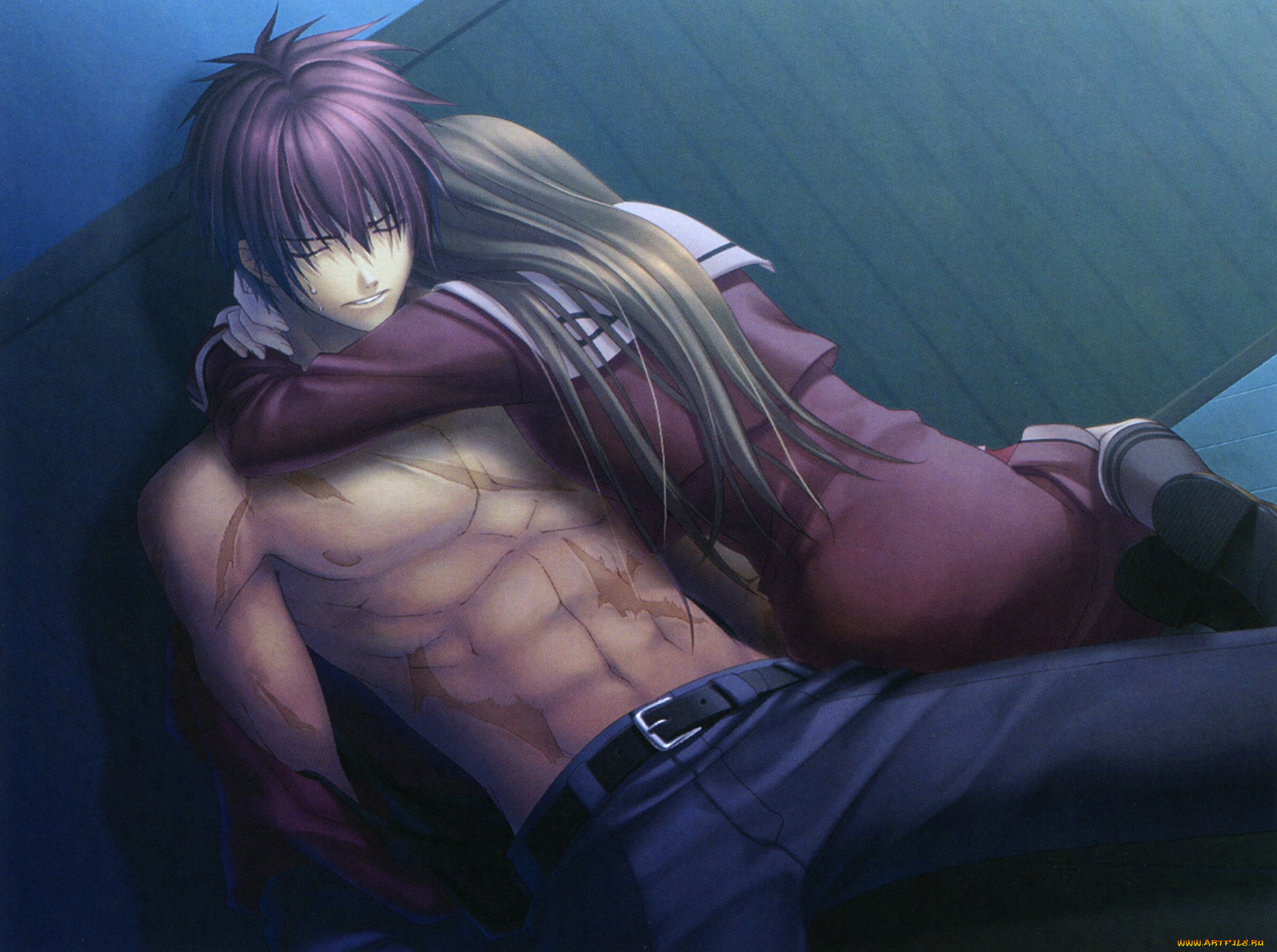 аниме, hiiro, no, kakera, объятия