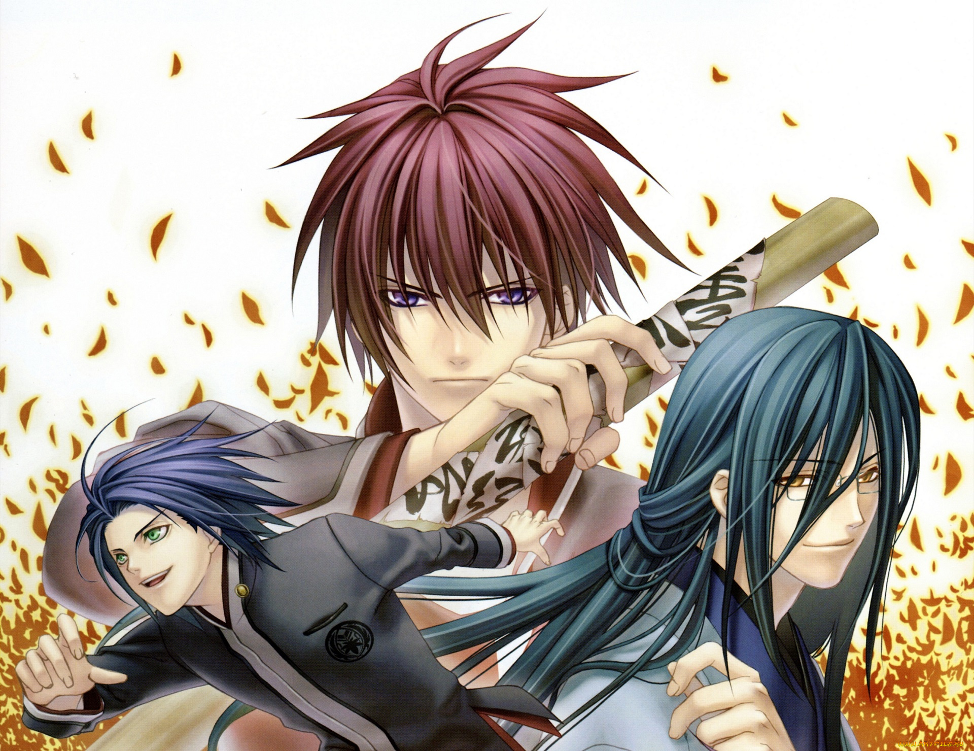 аниме, hiiro, no, kakera, парни