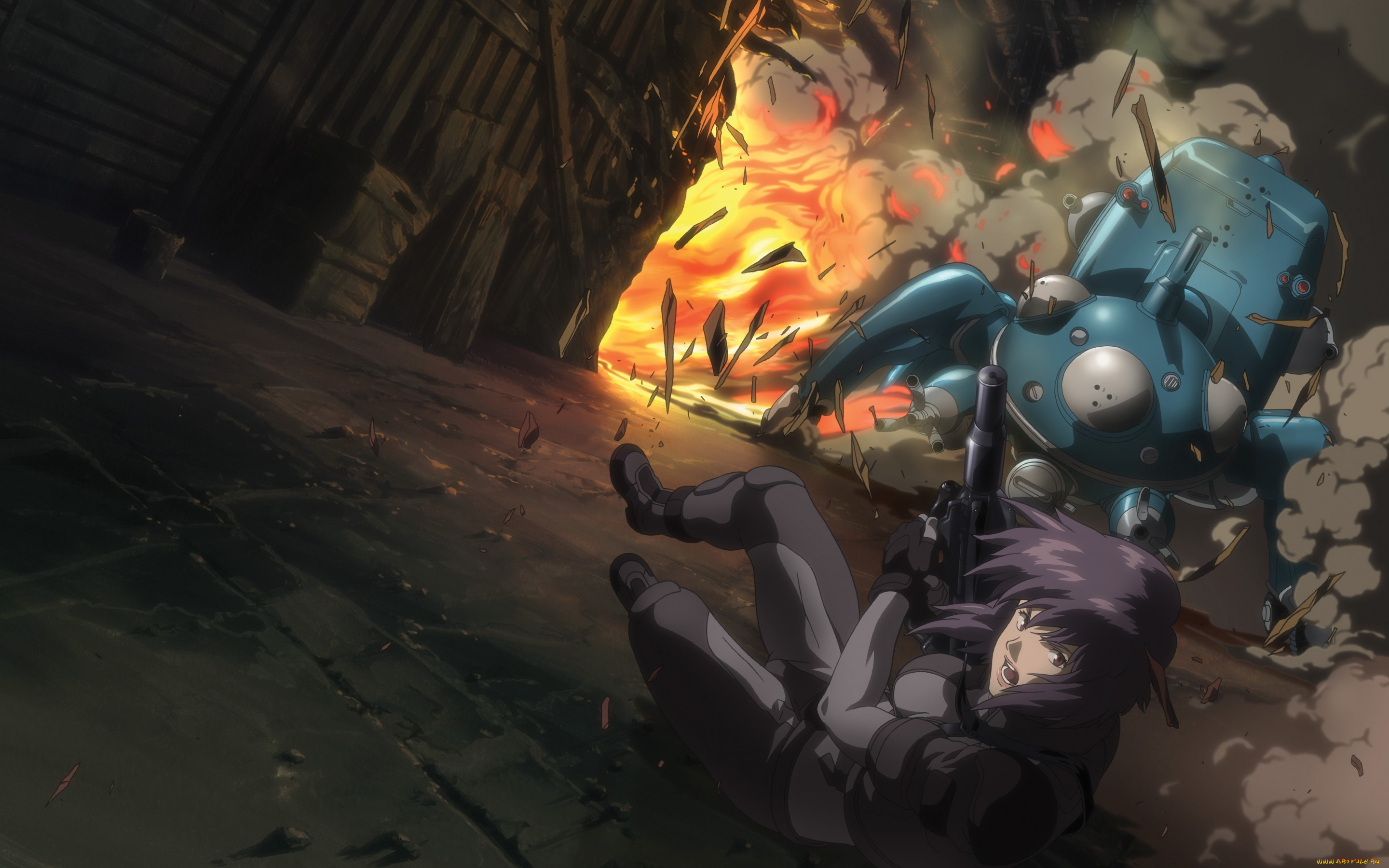 аниме, ghost, in, the, shell, девушка, мотоко, кусанаги