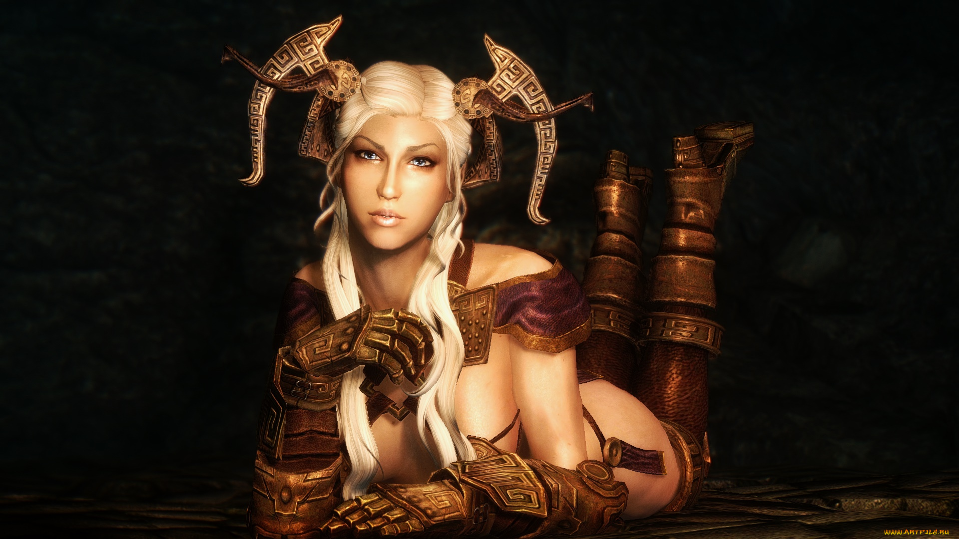 3д, графика, фантазия, , fantasy, фон, взгляд, девушка