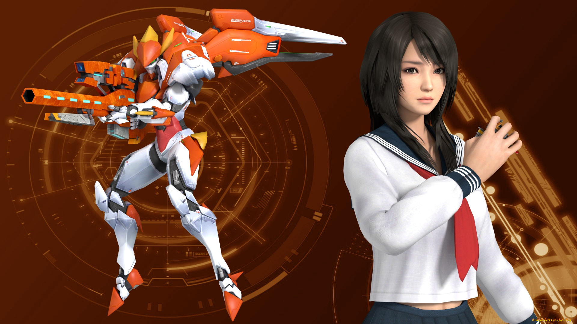 3д, графика, фантазия, , fantasy, взгляд, фон, девушка