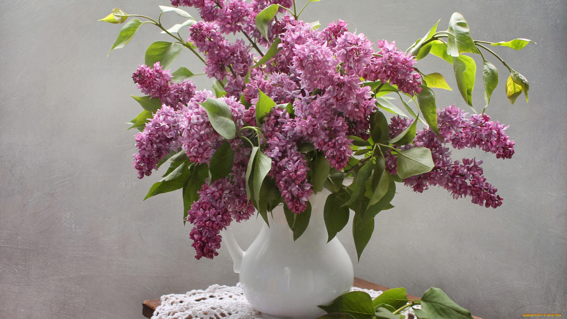 цветы, сирень, май, весна, натюрморт