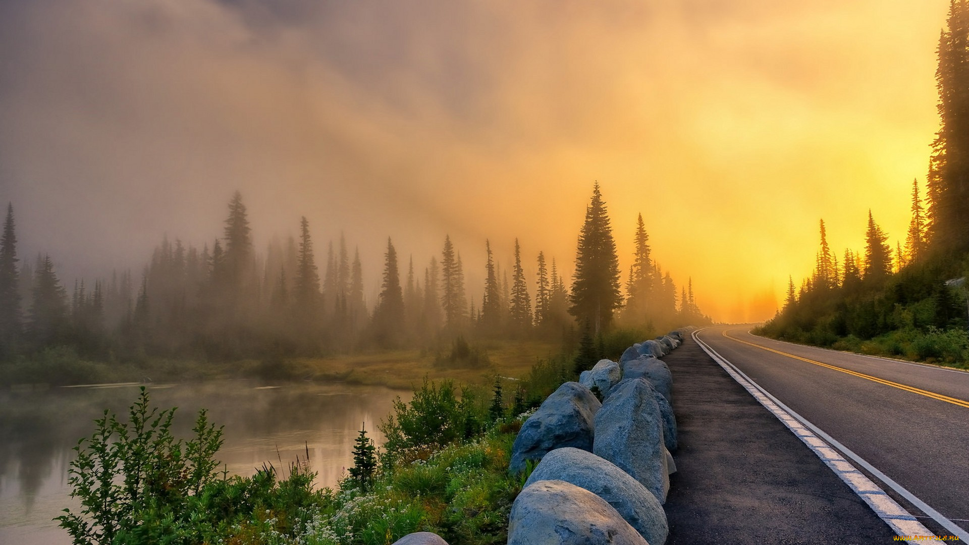 природа, восходы, закаты, простор