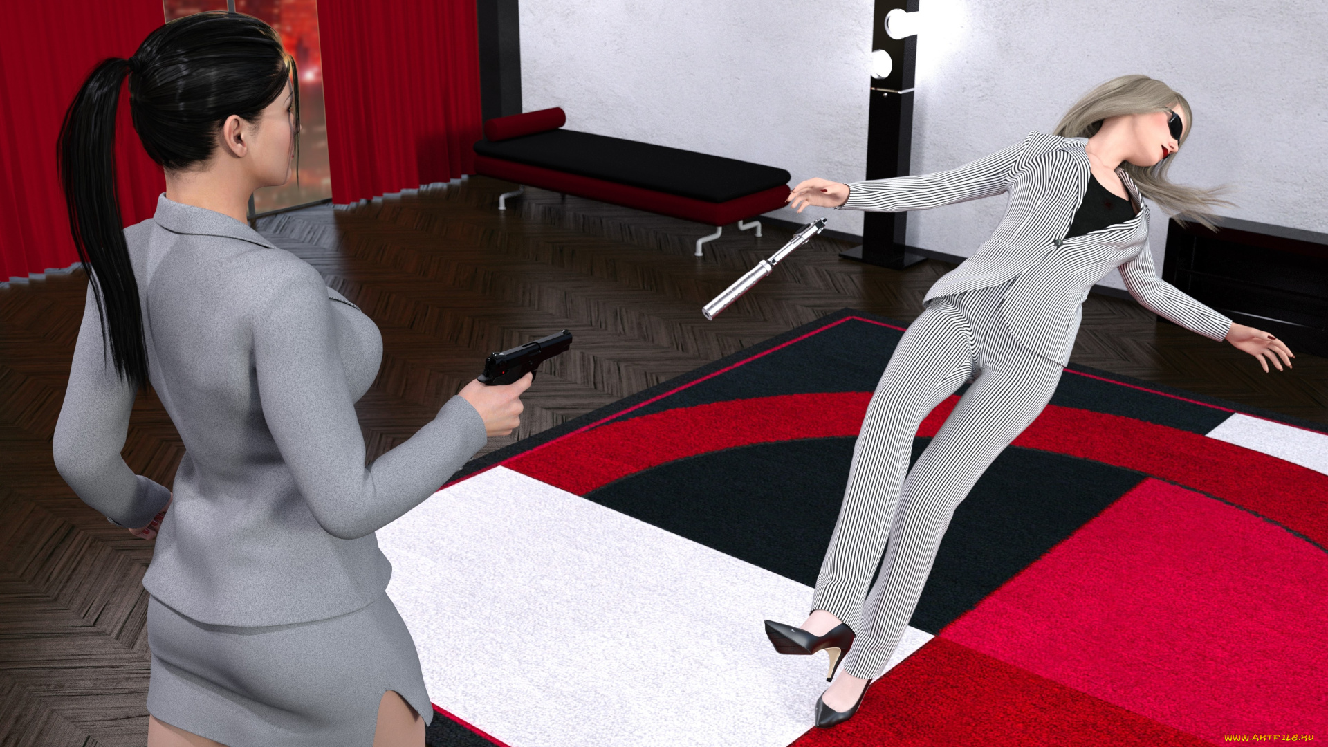 spy, games, revenge, 3д, графика, фантазия, , fantasy, взгляд, девушки, фон