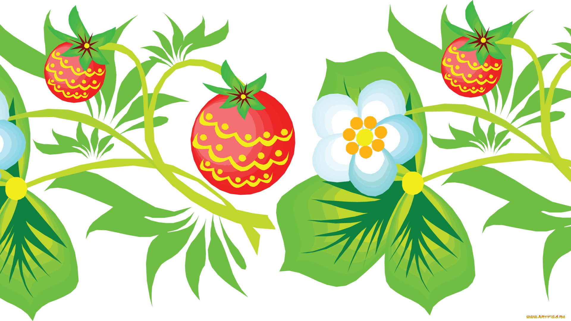 векторная, графика, цветы, , flowers, фон, листья, цветы