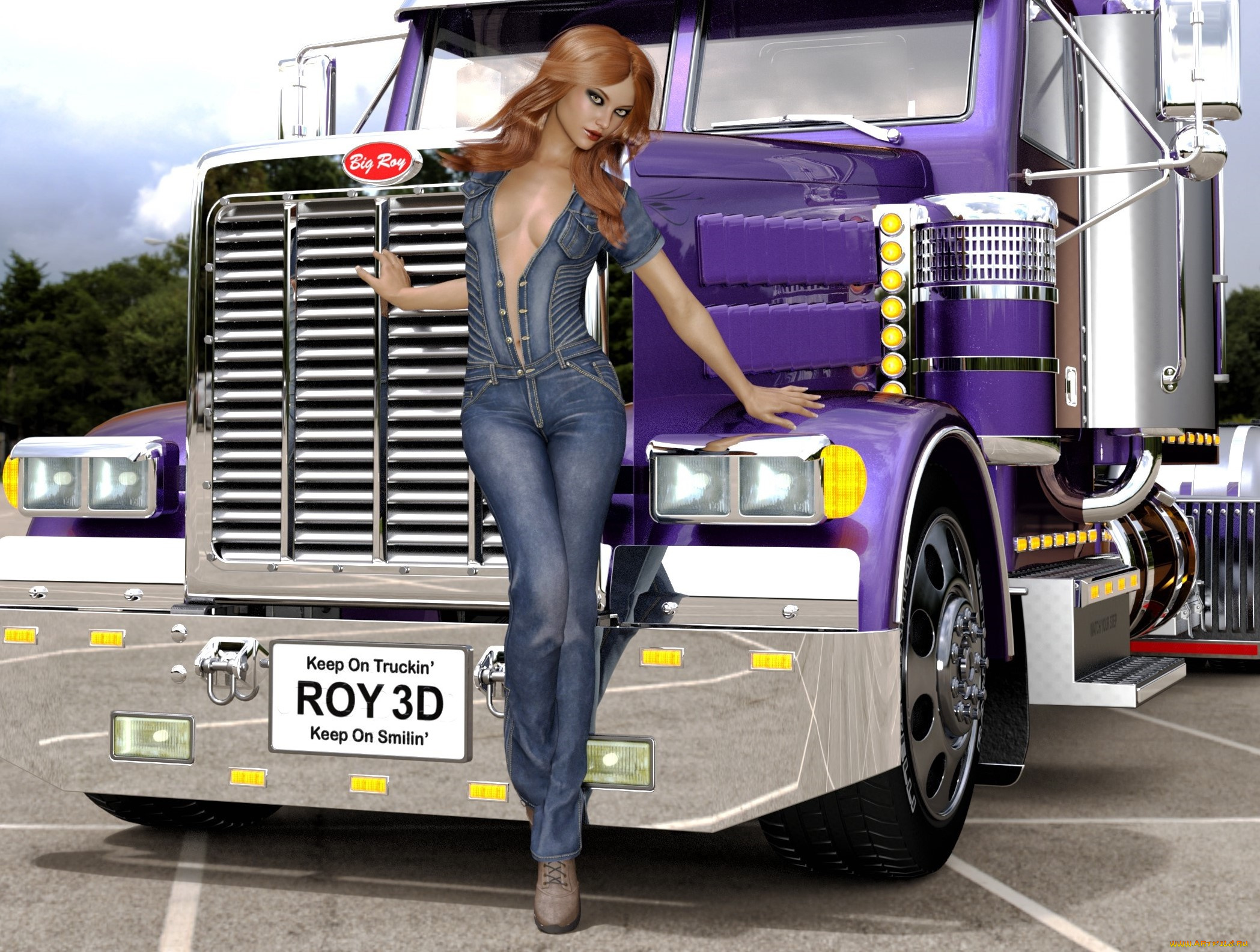 3д, графика, люди-авто, мото, , people-, car, , , moto, автомобиль, фон, взгляд, девушка