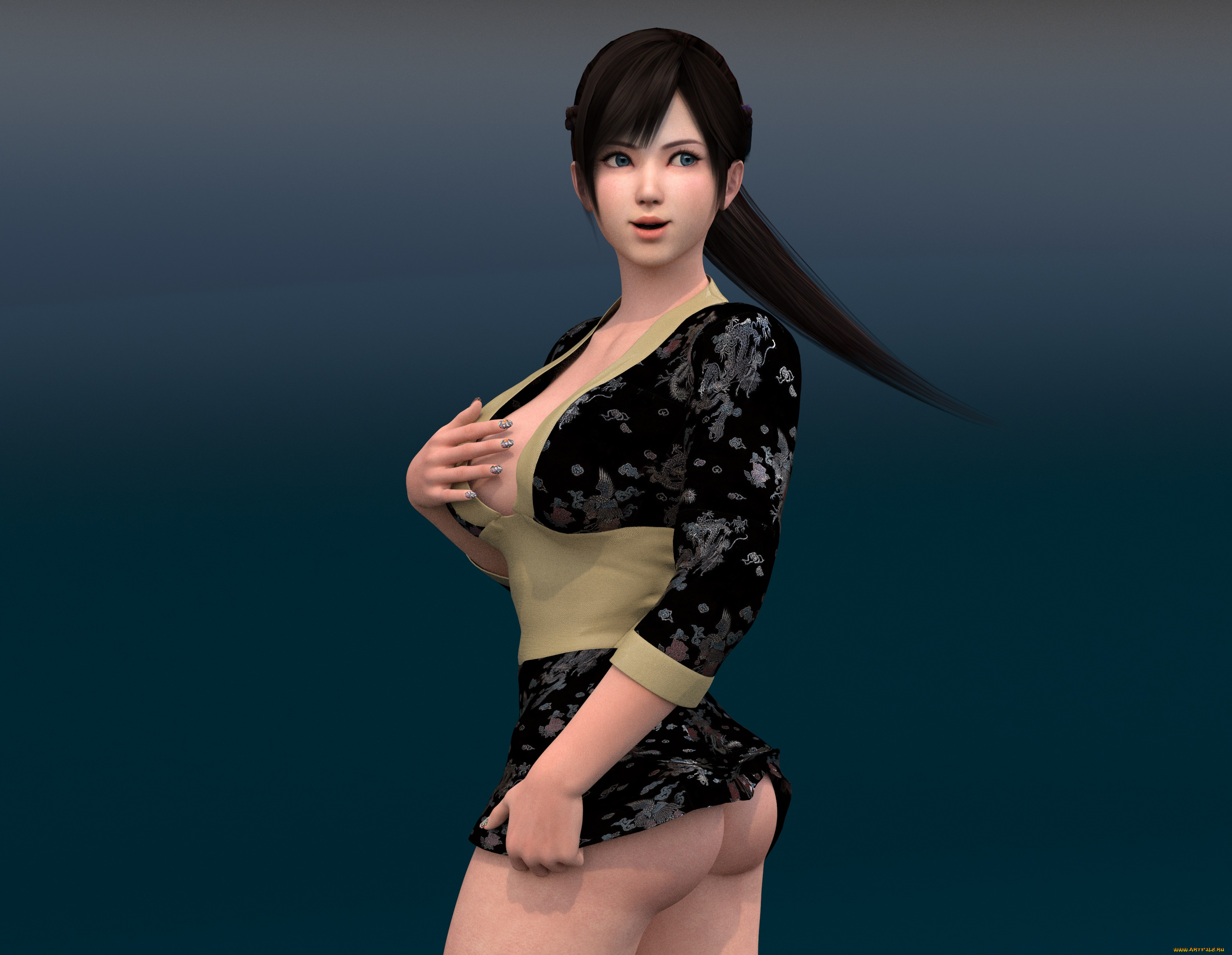 3д, графика, люди, , people, девушка, взгляд, фон