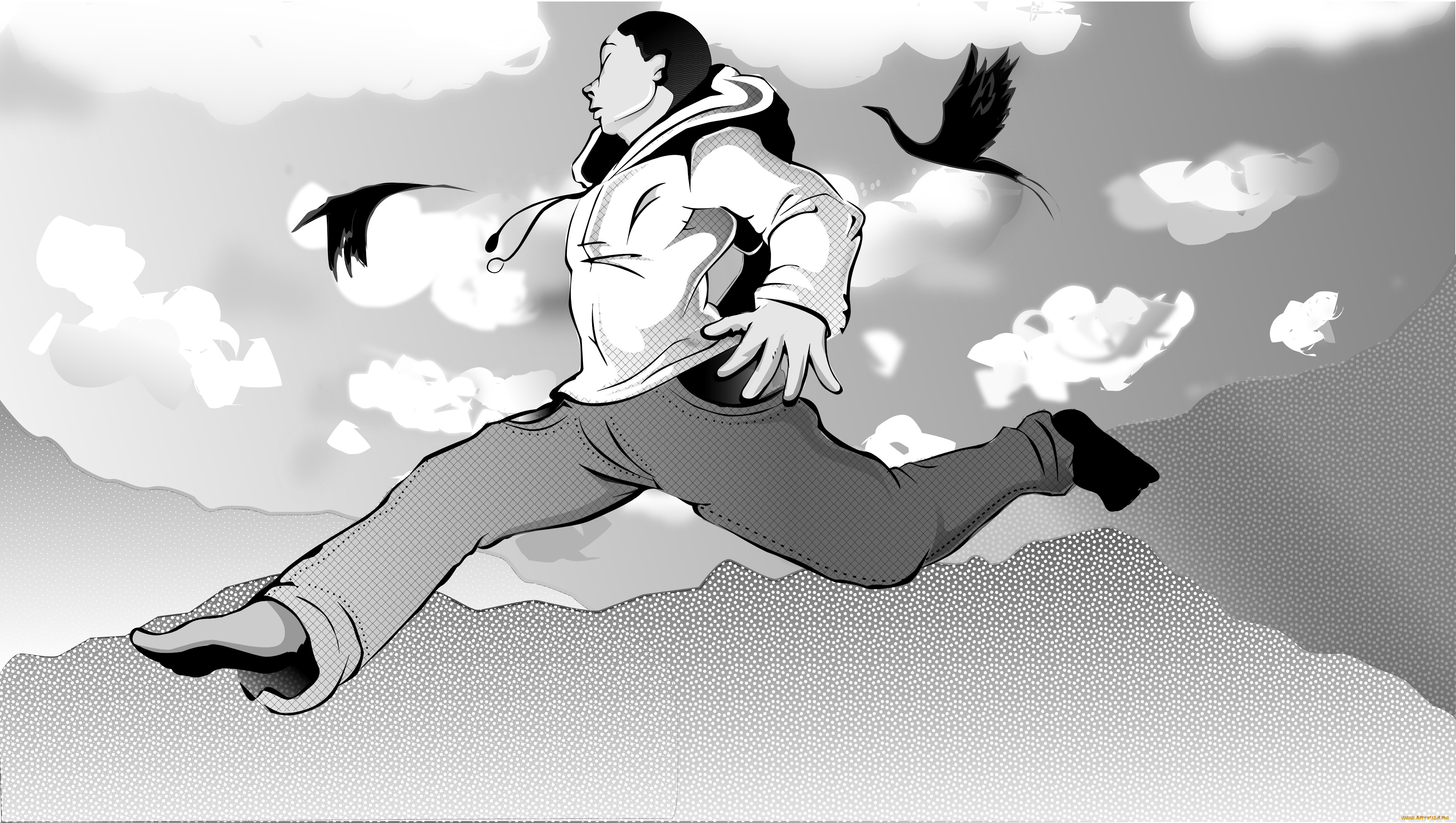 векторная, графика, люди, , people, фон, взгляд, парень