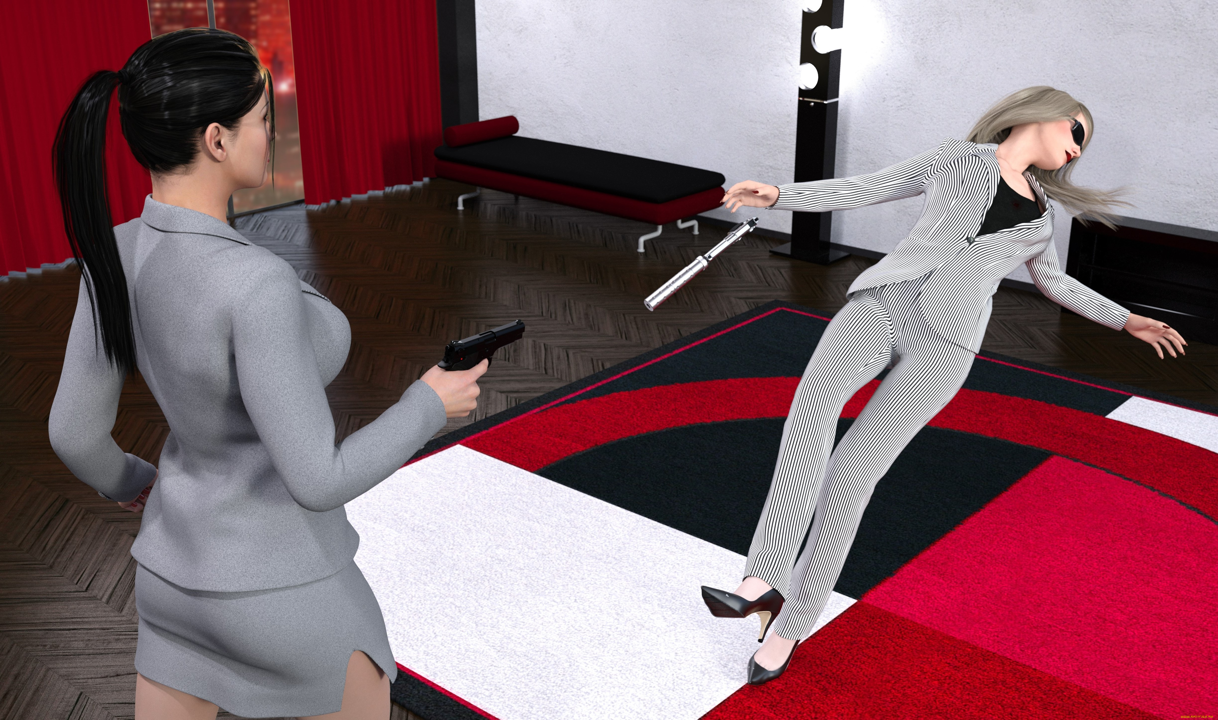 spy, games, revenge, 3д, графика, фантазия, , fantasy, взгляд, девушки, фон