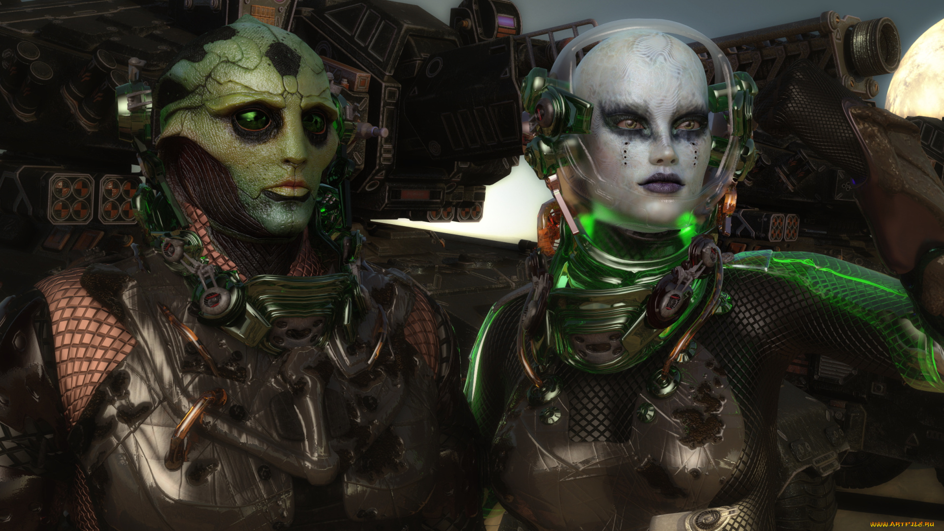 3д, графика, фантазия, , fantasy, девушка, взгляд, фон