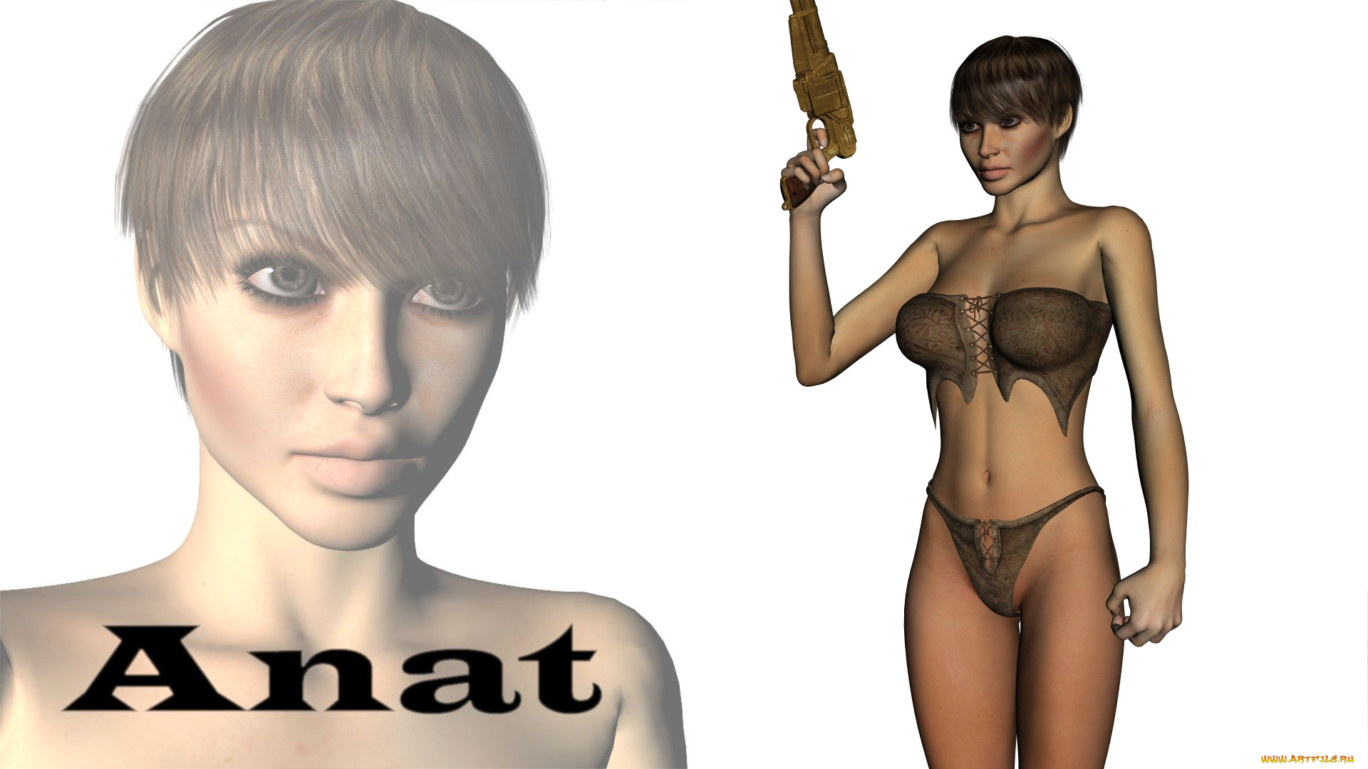 3д, графика, фантазия, , fantasy, фон, взгляд, девушка