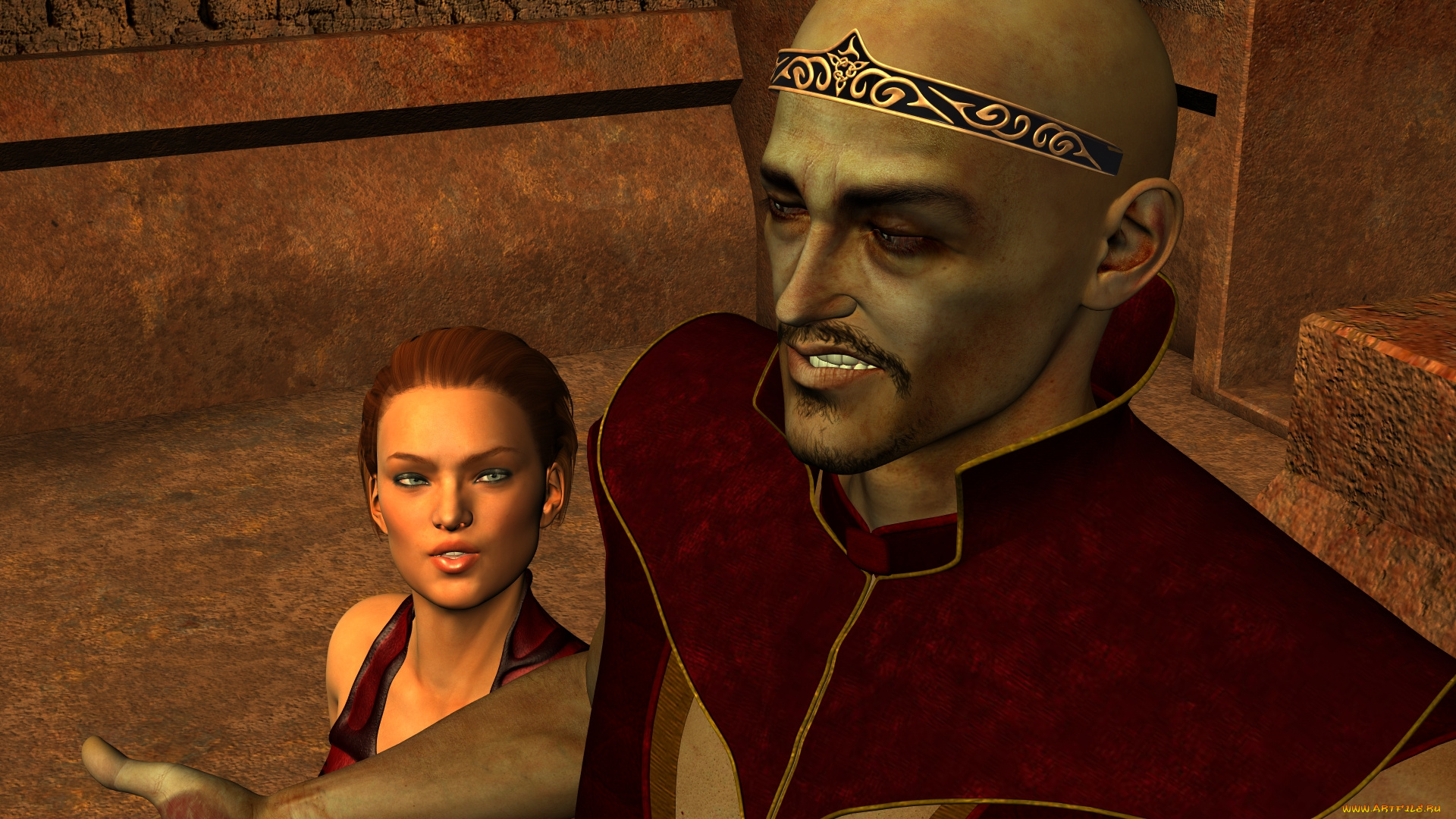 3д, графика, фантазия, , fantasy, фон, взгляд, девушка