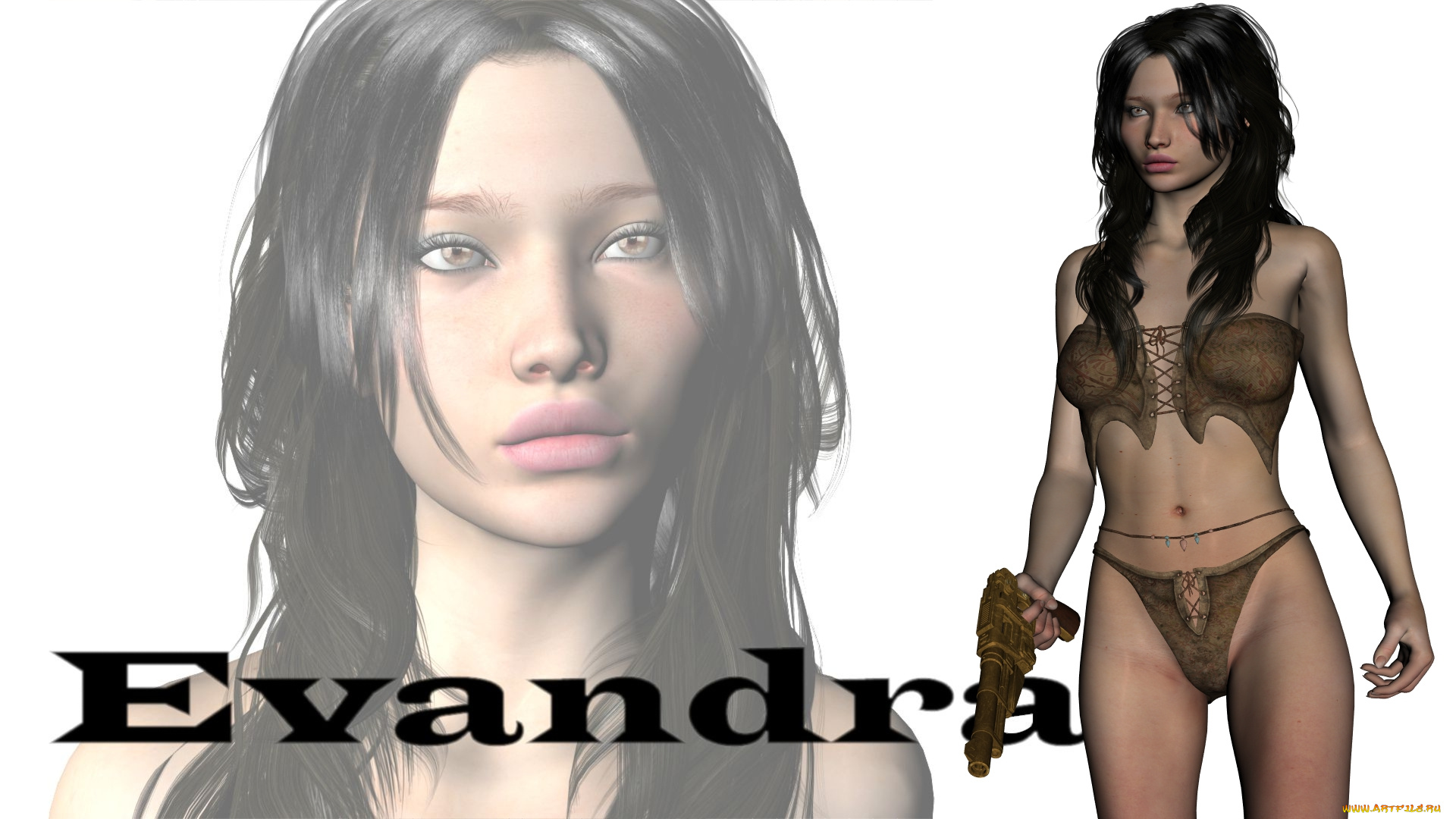 3д, графика, фантазия, , fantasy, взгляд, девушка, фон