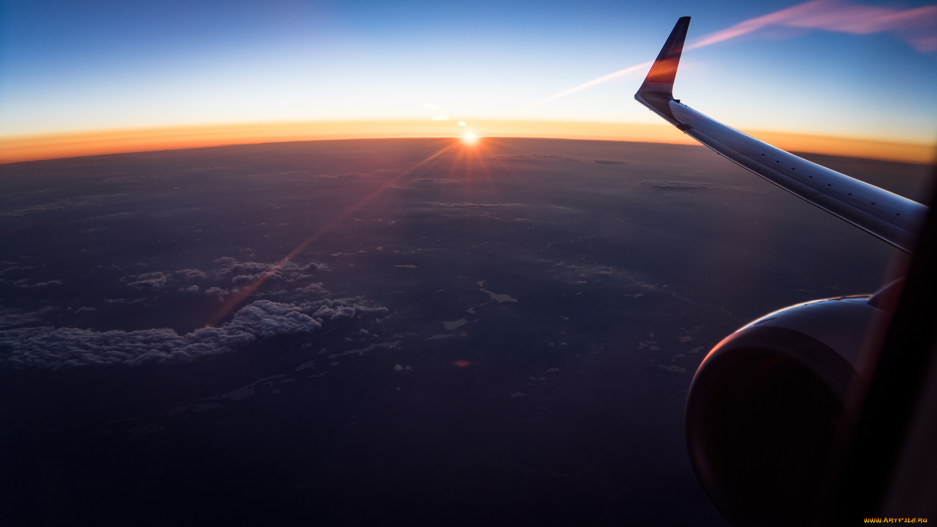 авиация, авиационный, пейзаж, креатив, самолет, небо, полет, облака, крыло