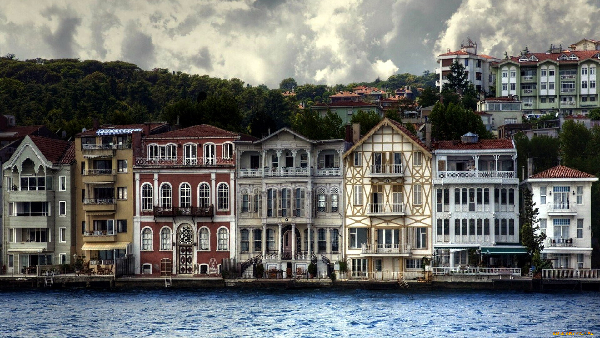 города, стамбул, , турция, набережная