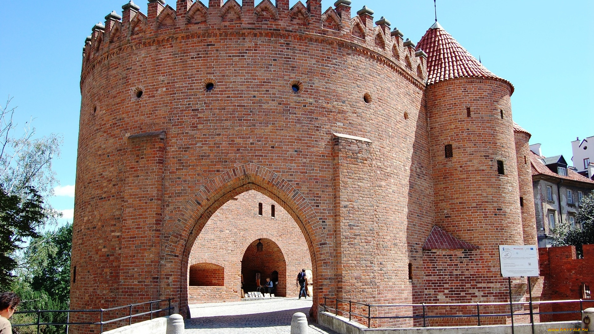 города, варшава, , польша, warsaw, barbican