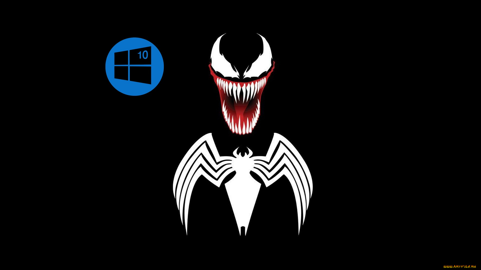 компьютеры, windows, , 10, фон, логотип