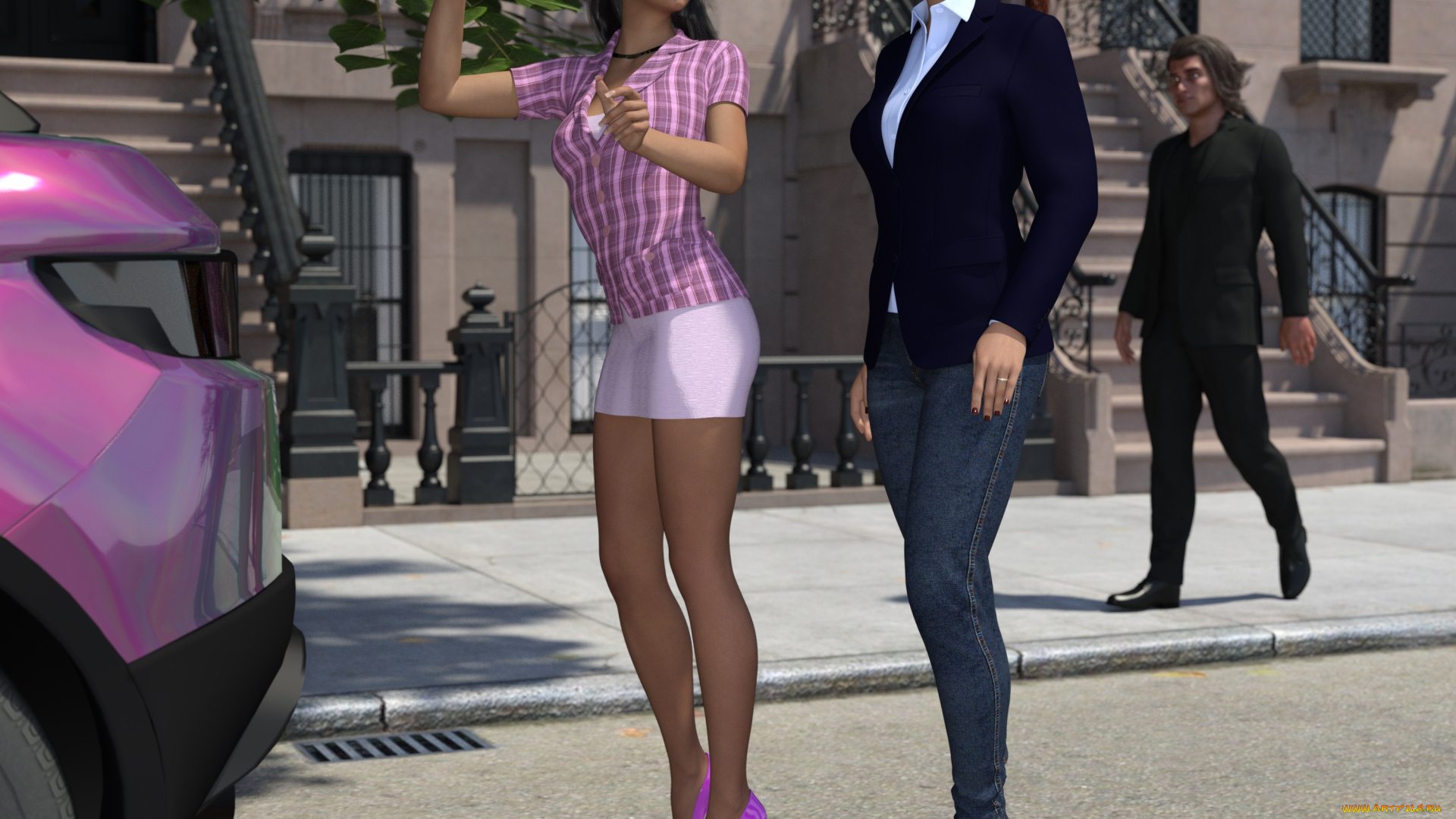 she, wolf, 3д, графика, фантазия, , fantasy, девушка, взгляд, фон