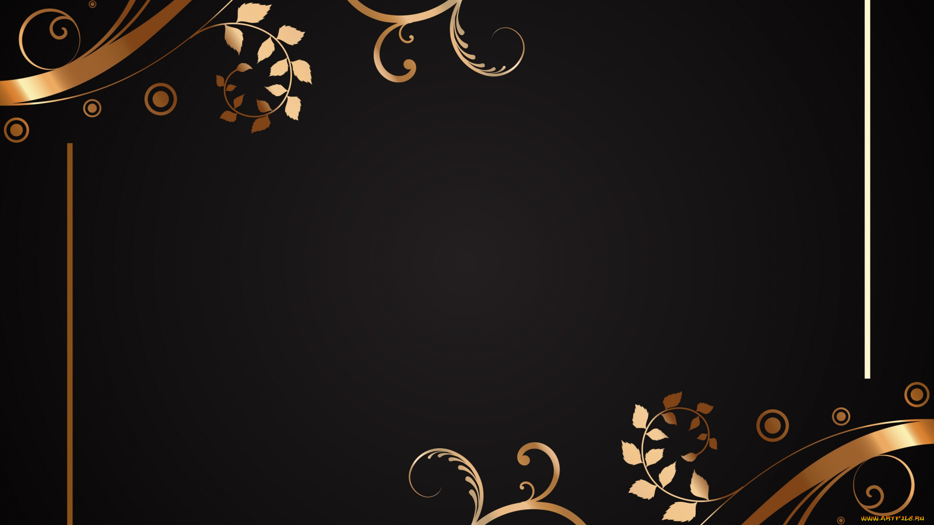 векторная, графика, графика, , graphics, floral, black, gold, текстура, узор