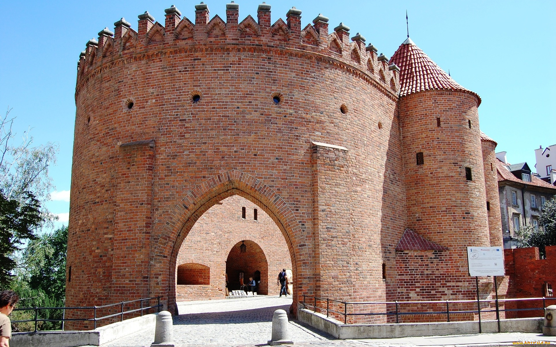 города, варшава, , польша, warsaw, barbican