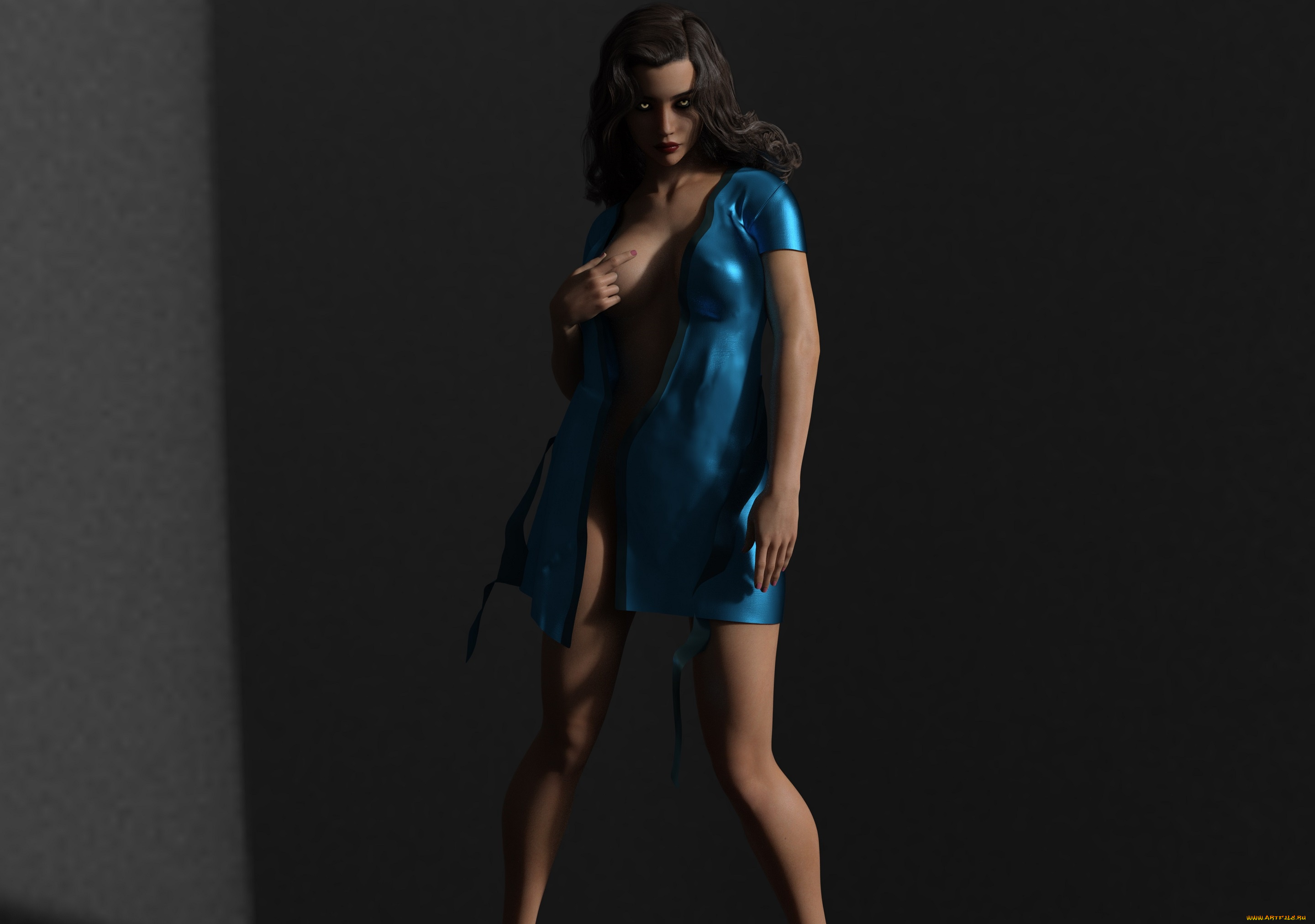 3д, графика, люди, , people, взгляд, девушка, ночь, тьма