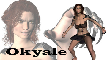 Картинка 3д+графика фантазия+ fantasy фон взгляд девушка