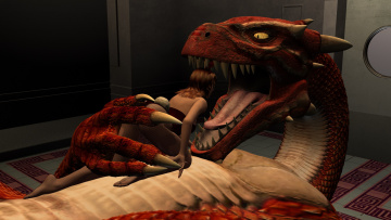 Картинка 3д+графика фантазия+ fantasy фон взгляд девушка дракон