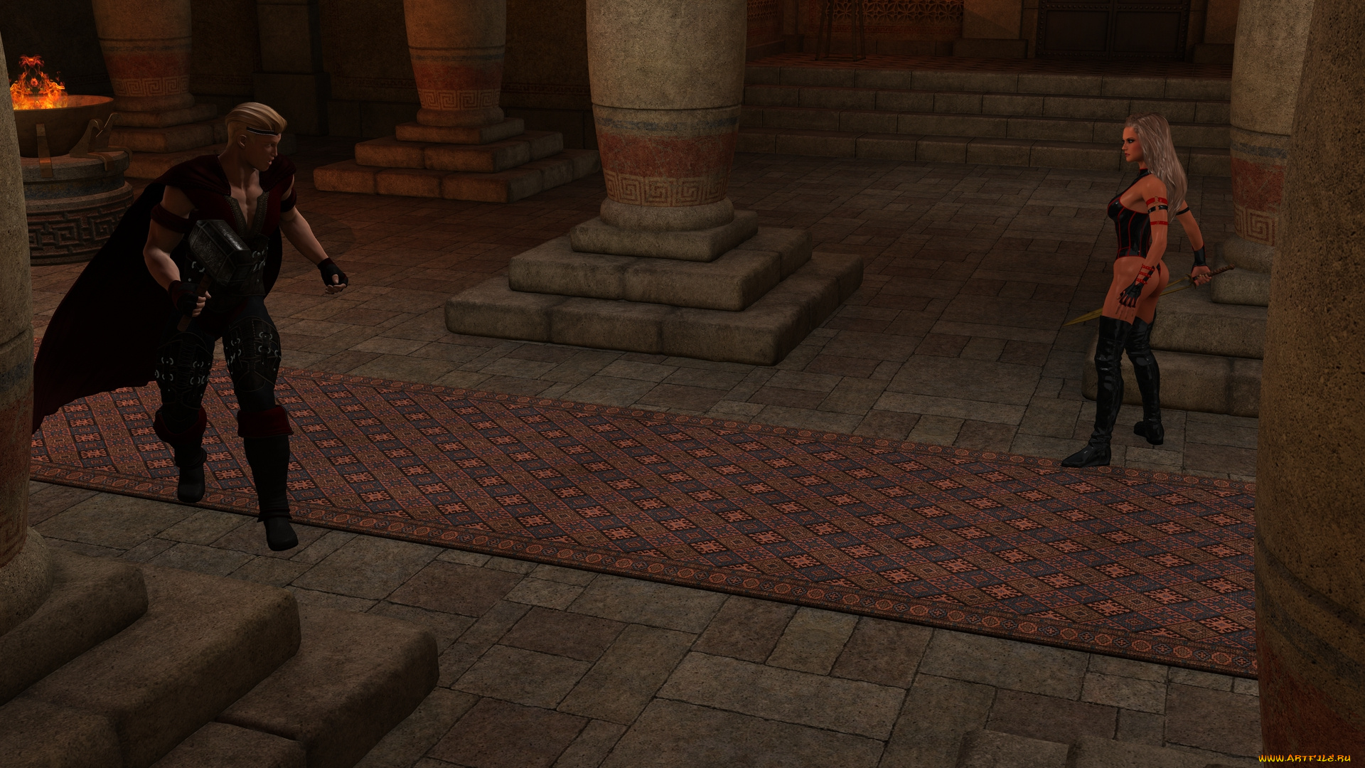 3д, графика, фантазия, , fantasy, девушка, взгляд, фон