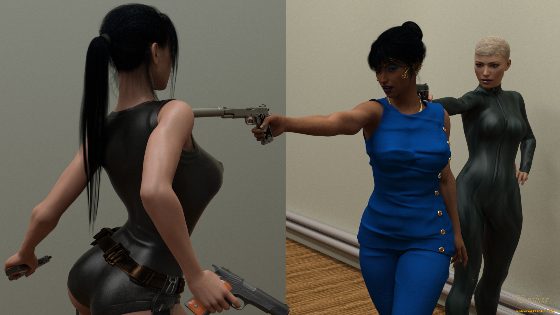 3д, графика, фантазия, , fantasy, фон, взгляд, девушки