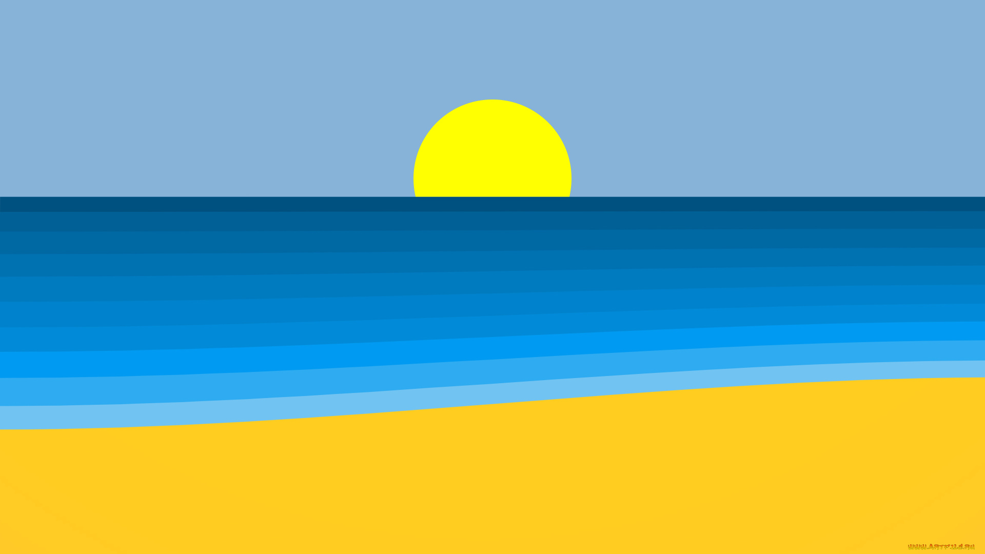 векторная, графика, природа, , nature, море