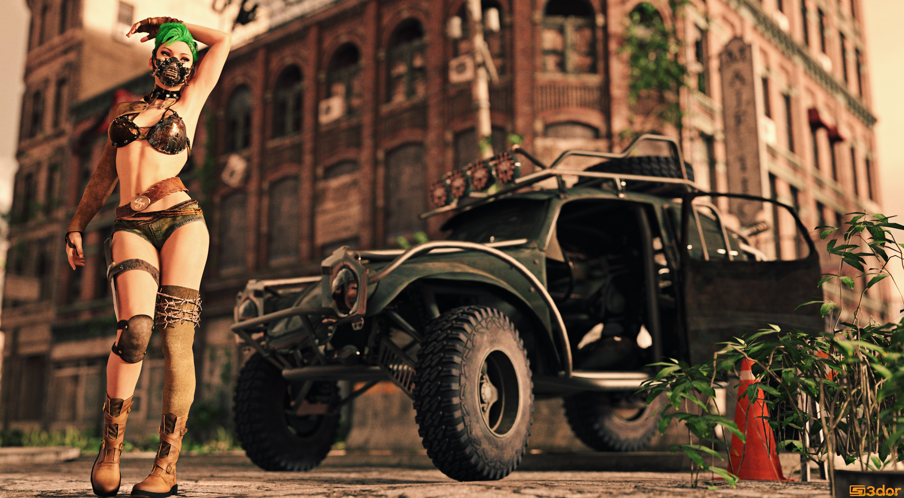 3д, графика, фантазия, , fantasy, фон, взгляд, девушка