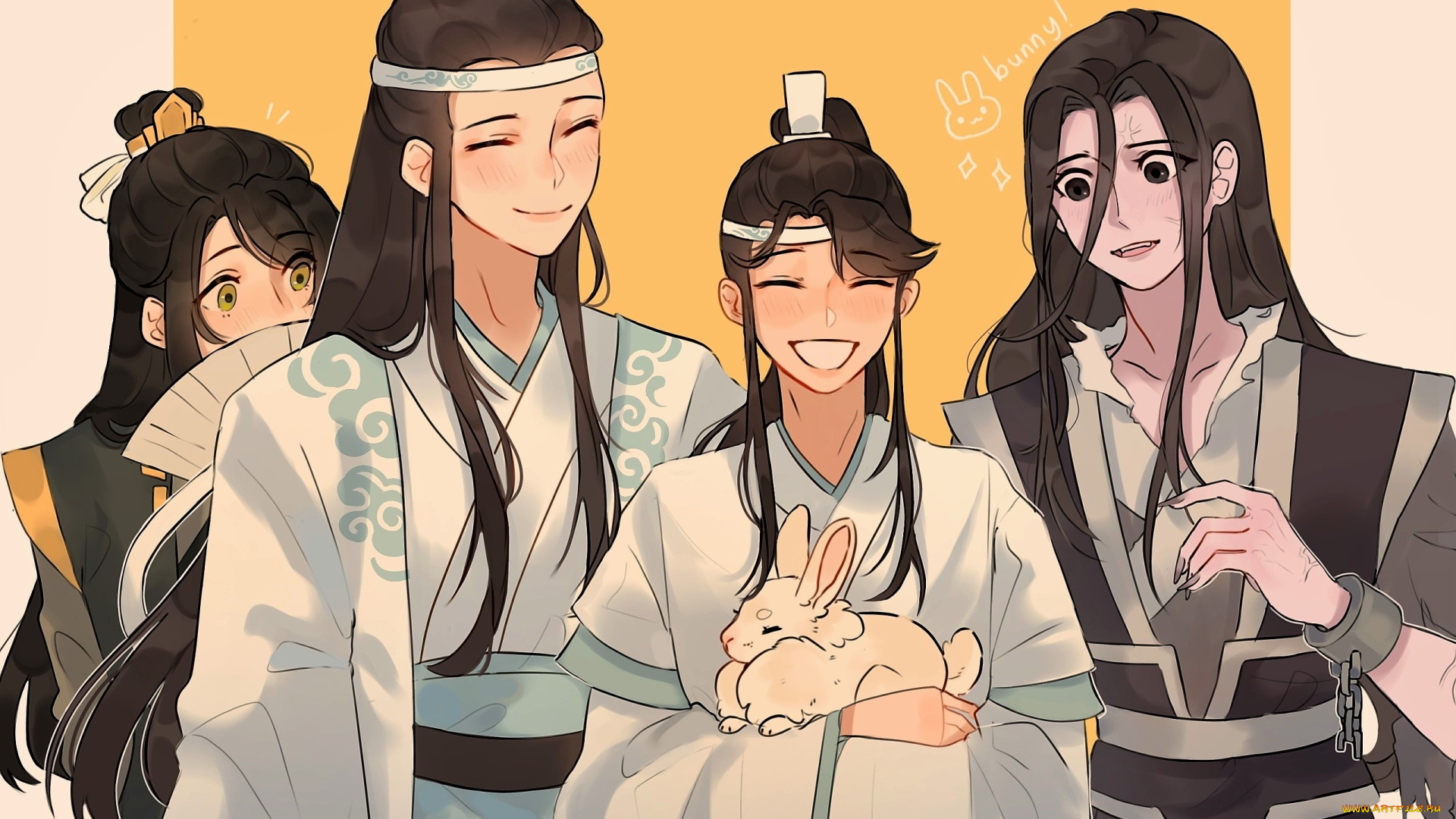 аниме, mo, dao, zu, shi, не, хуайсан, лань, сичэнь, сычжуй, вэнь, нин, кролики