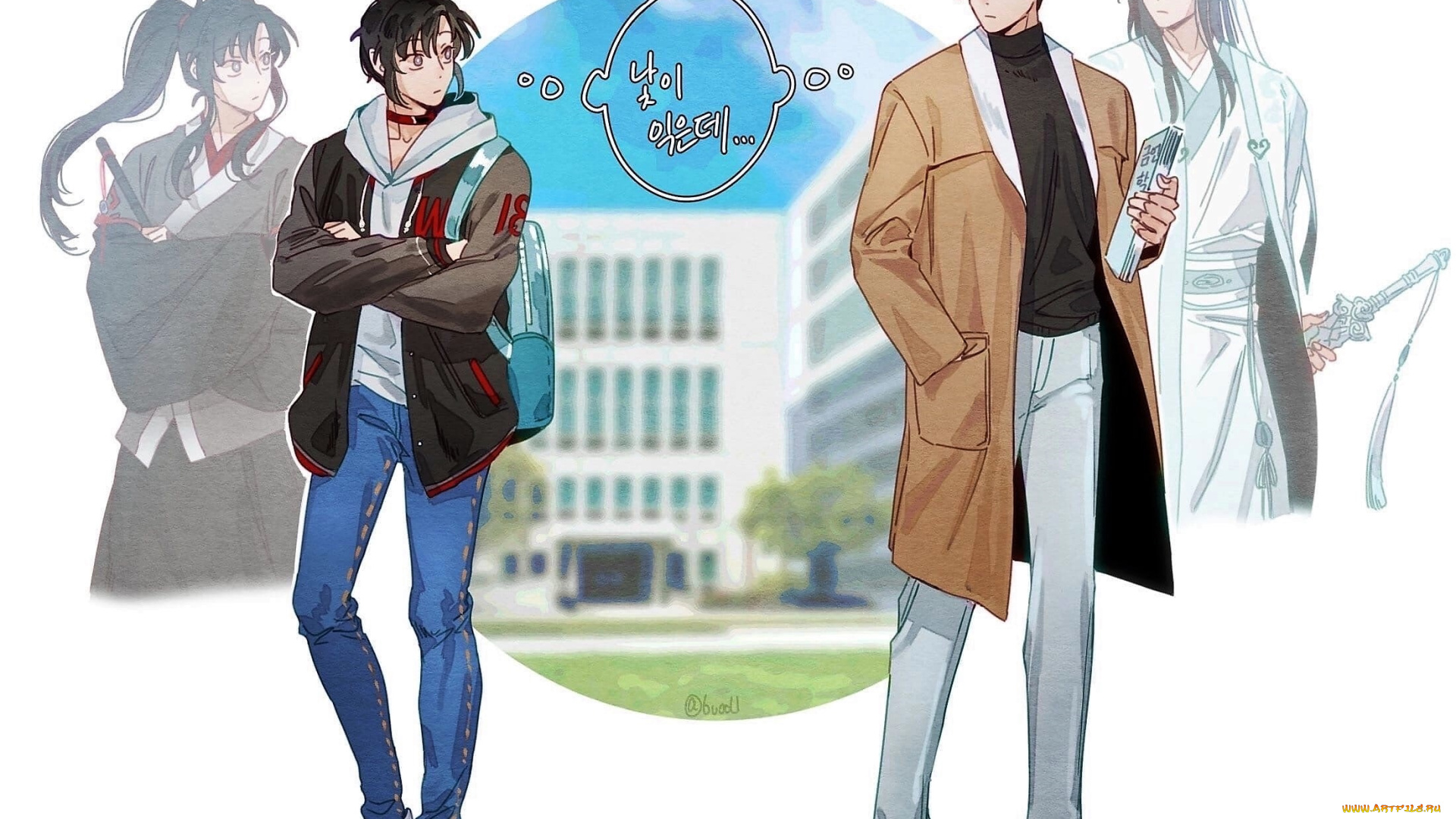 аниме, mo, dao, zu, shi, вэй, усянь, лань, ванцзы