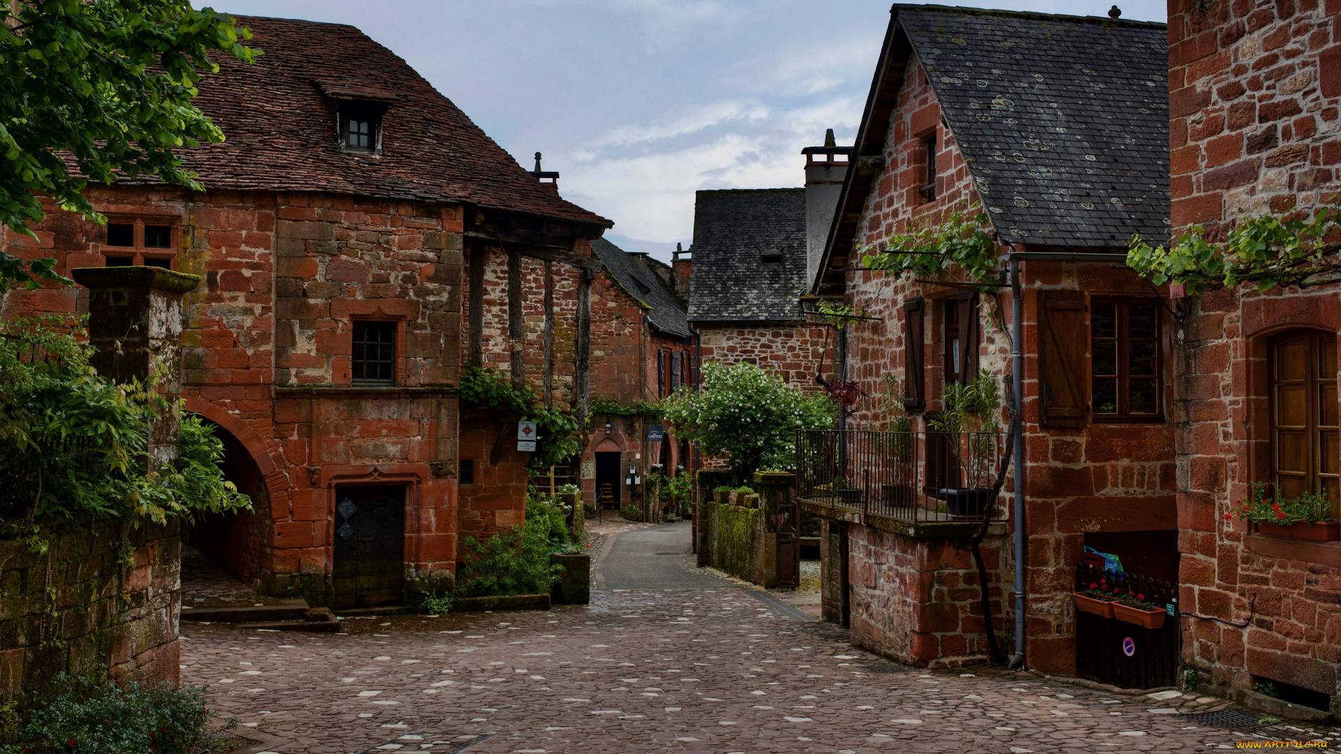 collonges-la-rouge, france, города, -, улицы, , площади, , набережные