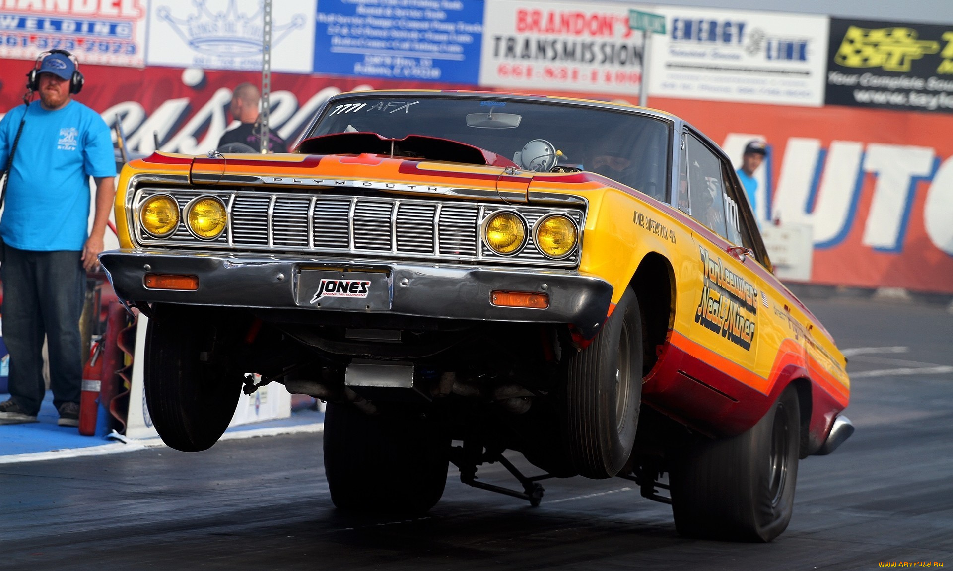 спорт, drag, racing, плимут, желтый, соревнования