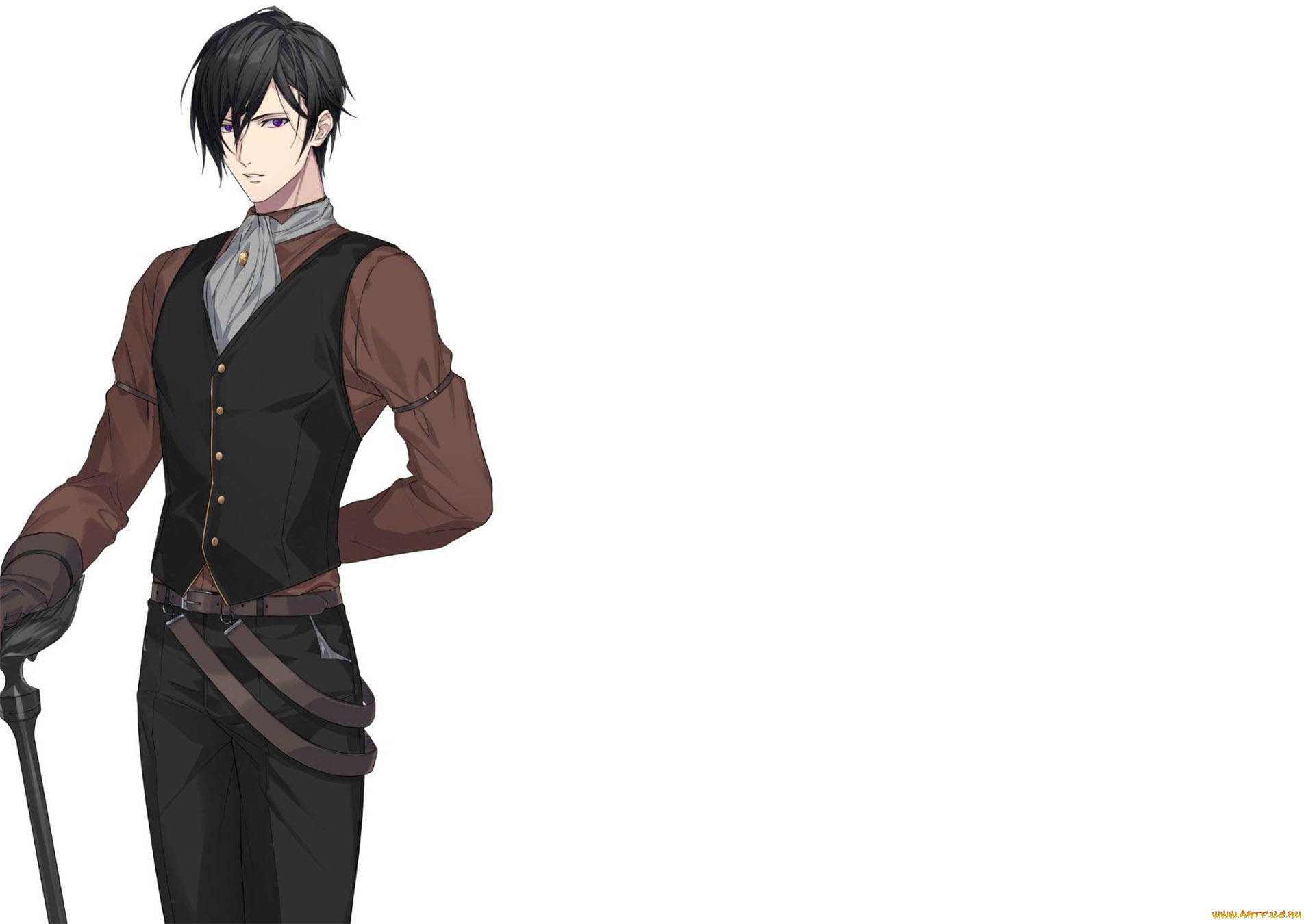 аниме, unknown, , другое, , парень, трость