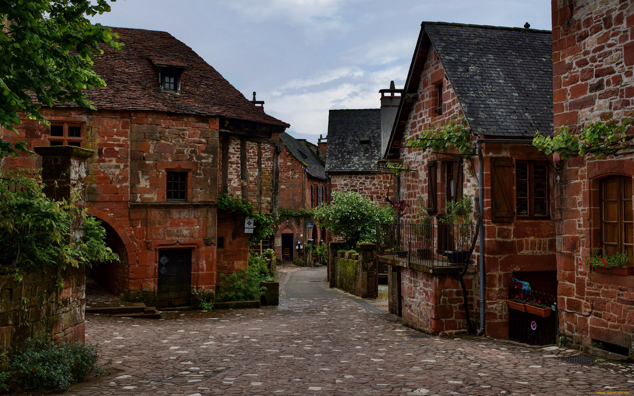collonges-la-rouge, france, города, -, улицы, , площади, , набережные