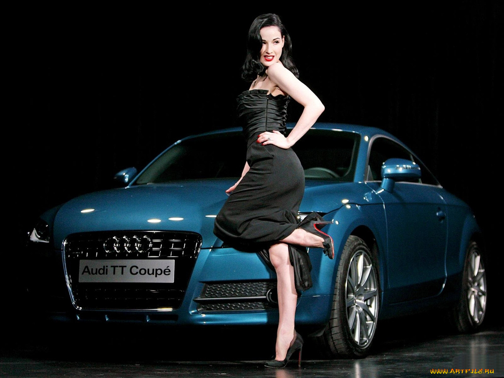 dita, von, teese, автомобили, авто, девушками