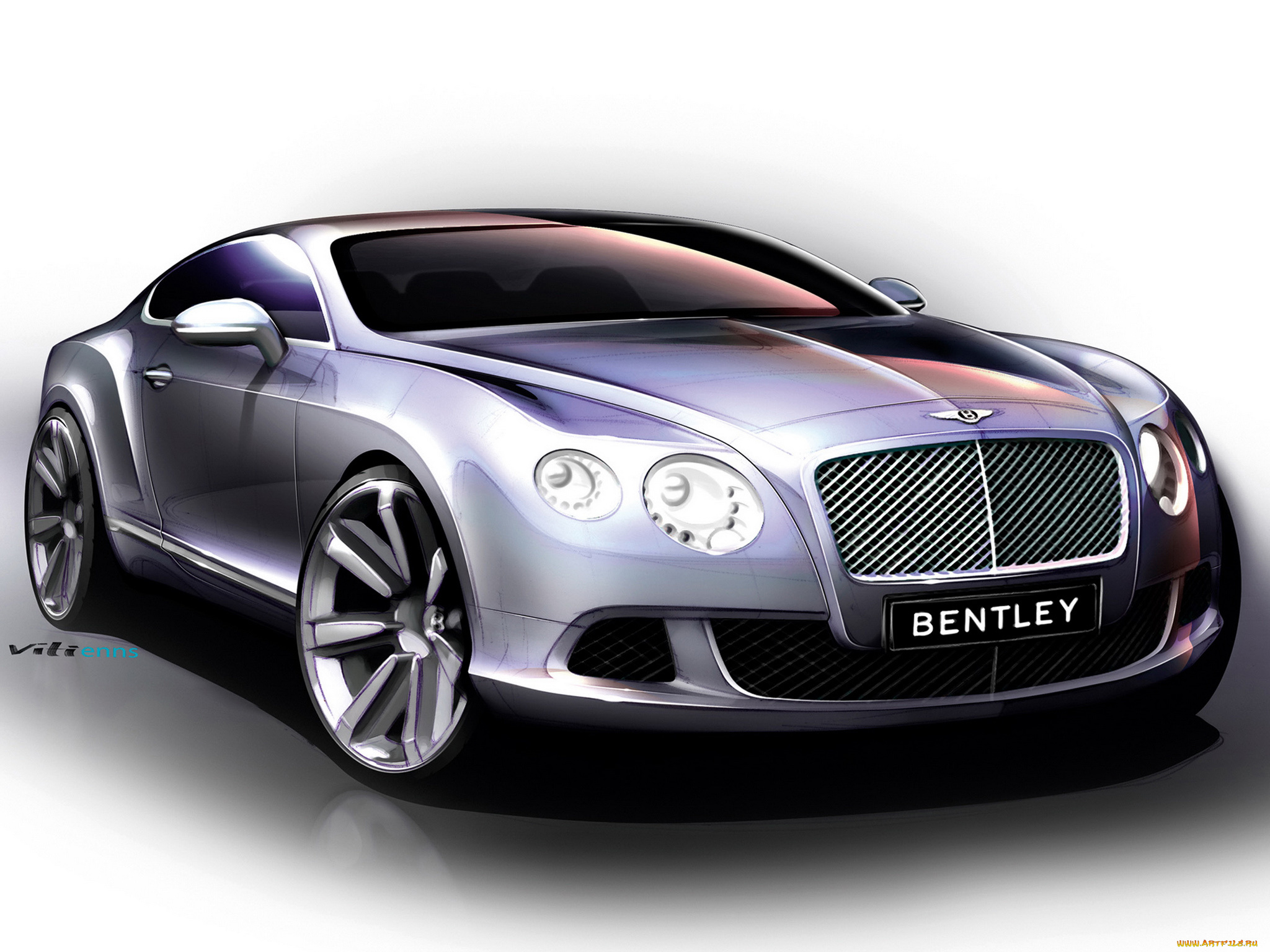 автомобили, рисованные